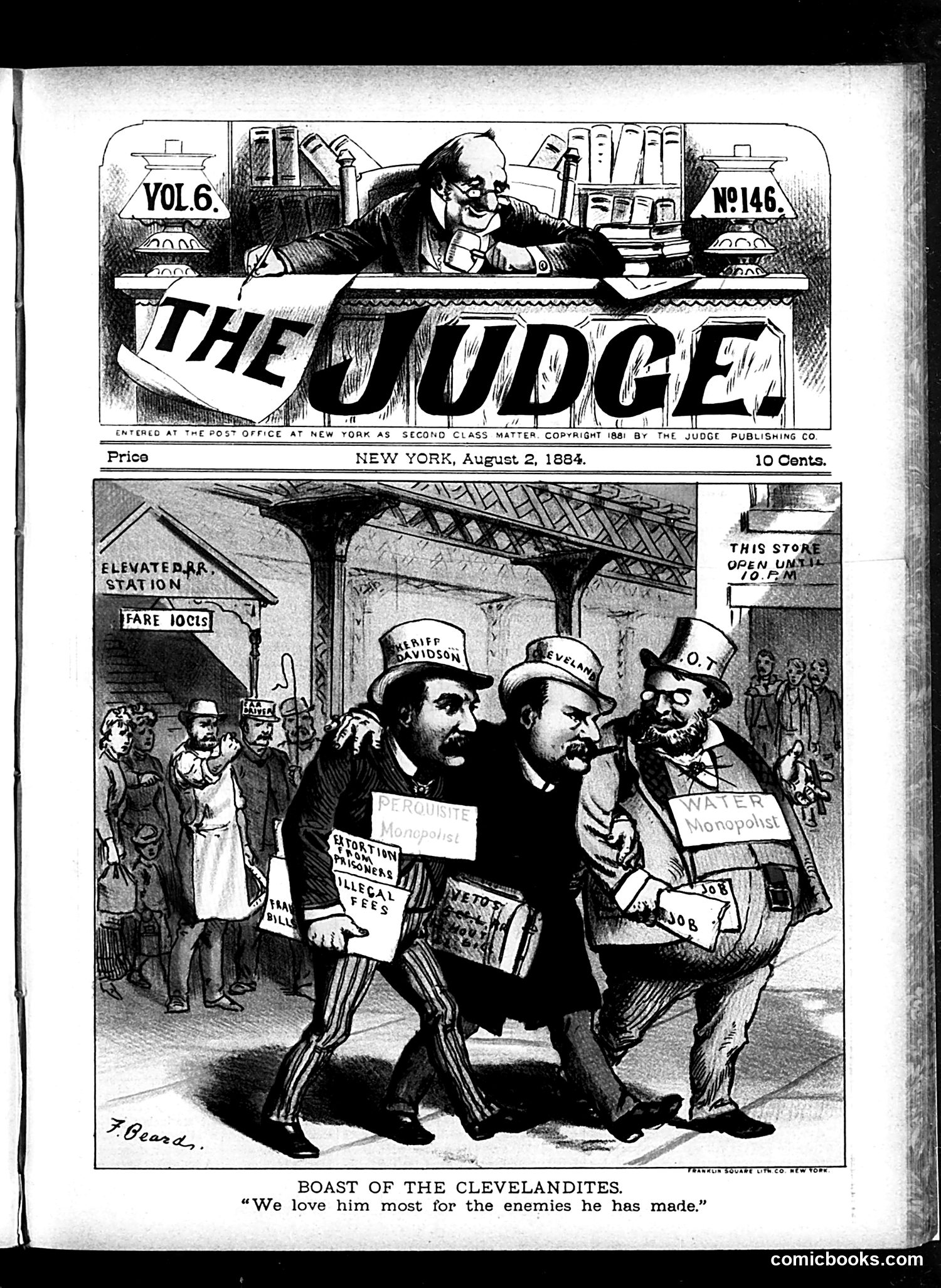 Judge — August 2, 1884 — page 1: Judge, 1884-08-02