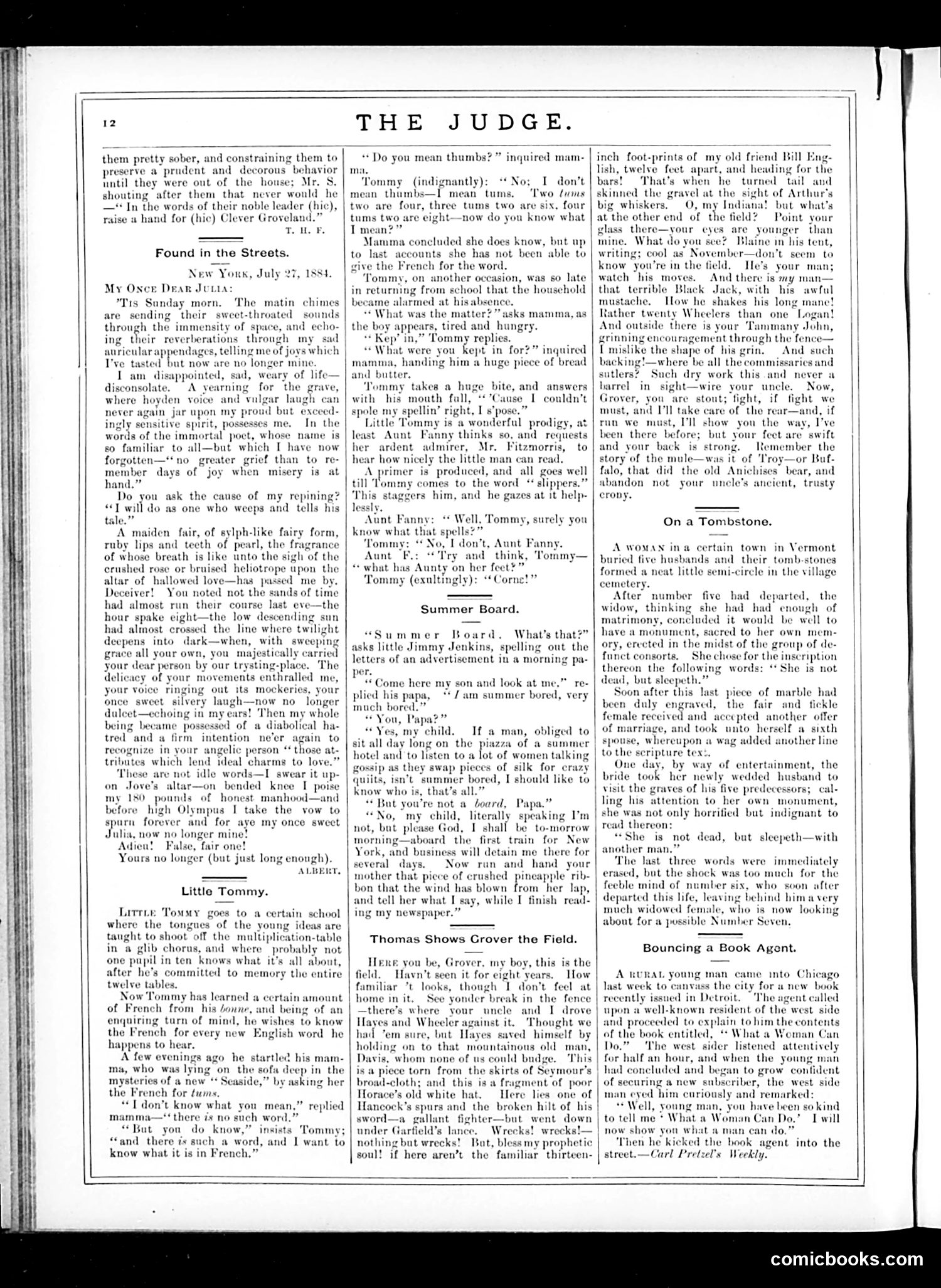 Judge — August 9, 1884 — page 12