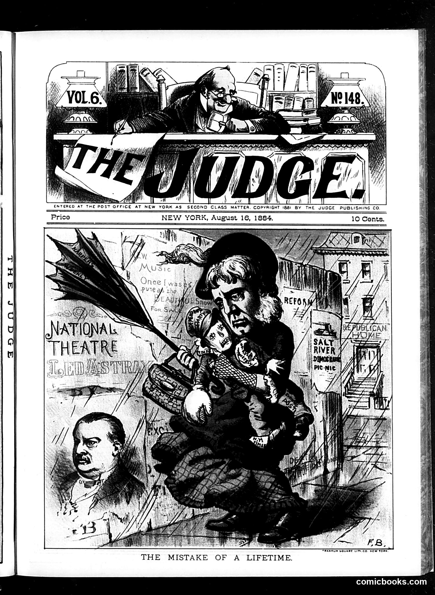 Judge — August 16, 1884 — page 1: Judge, 1884-08-16