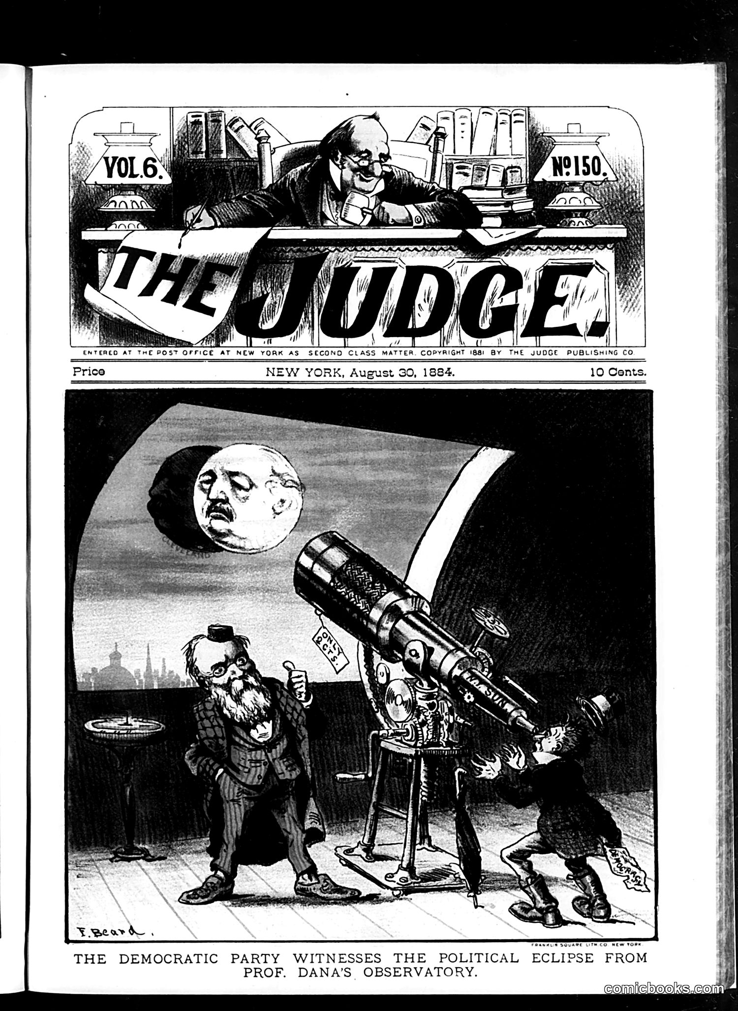 Judge — August 30, 1884 — page 1: Judge, 1884-08-30