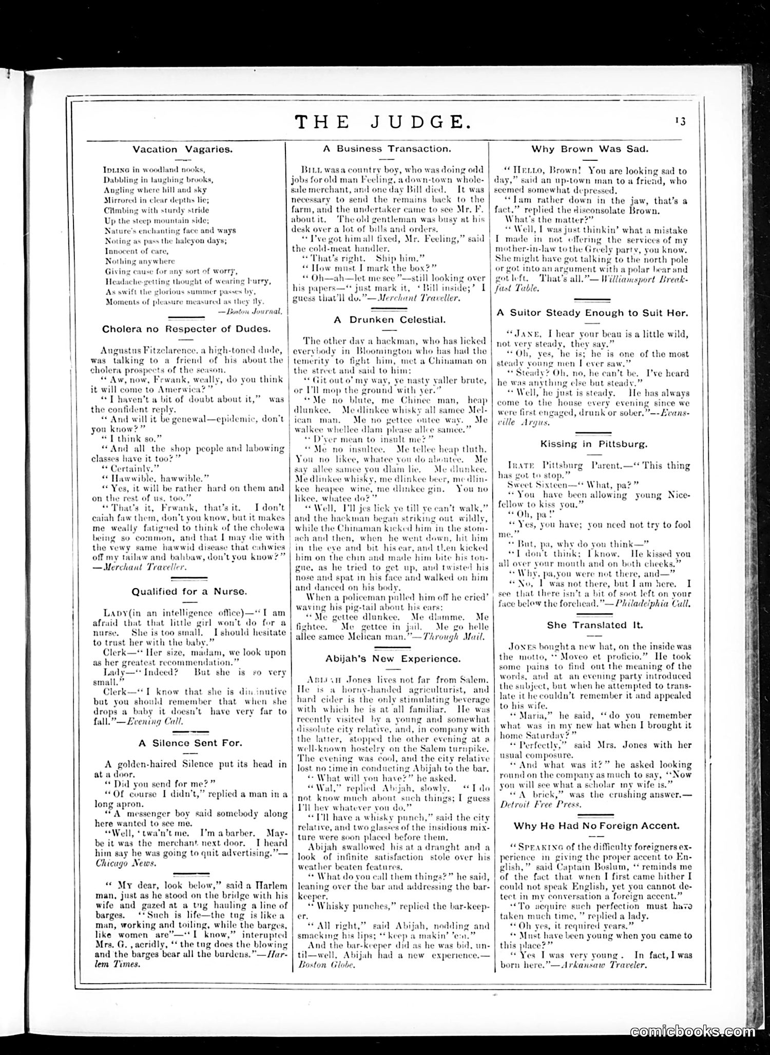 Judge — August 30, 1884 — page 13
