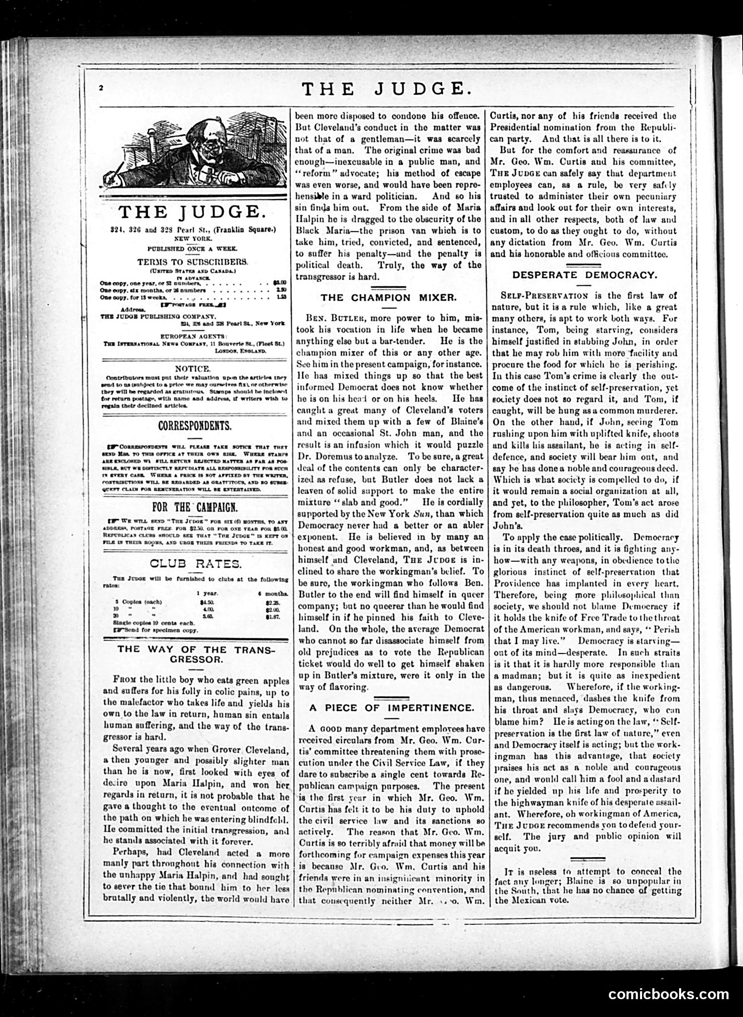 Judge — September 20, 1884 — page 2: Judge, 1884-09-20