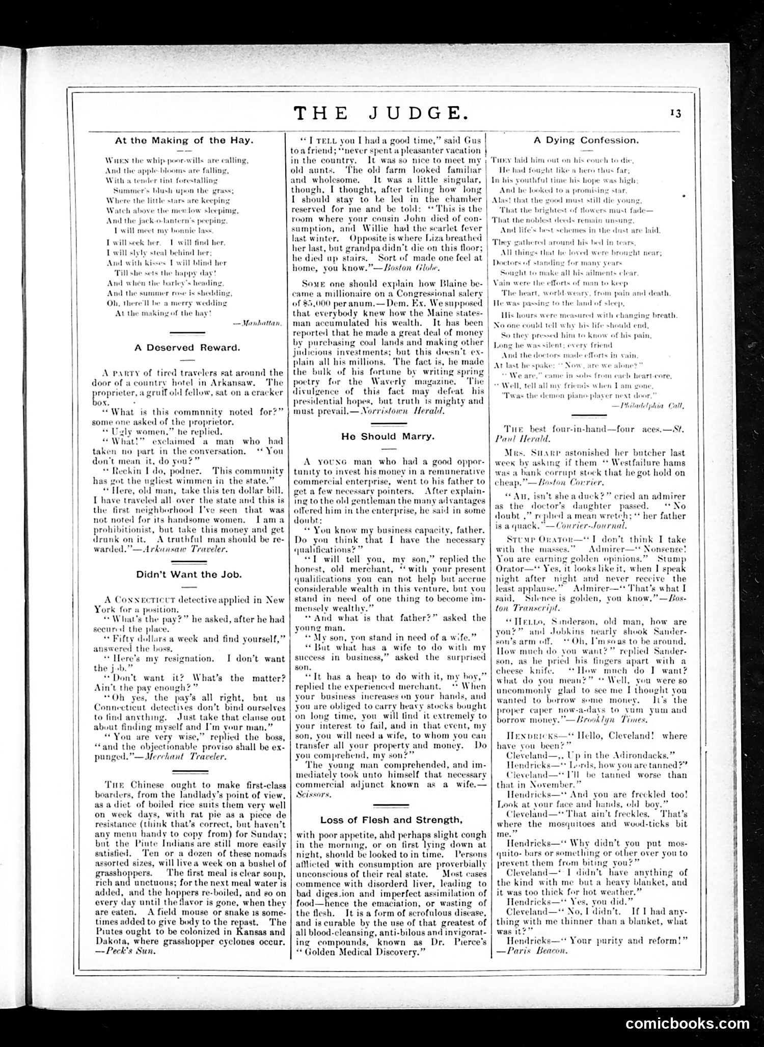 Judge — October 4, 1884 — page 13