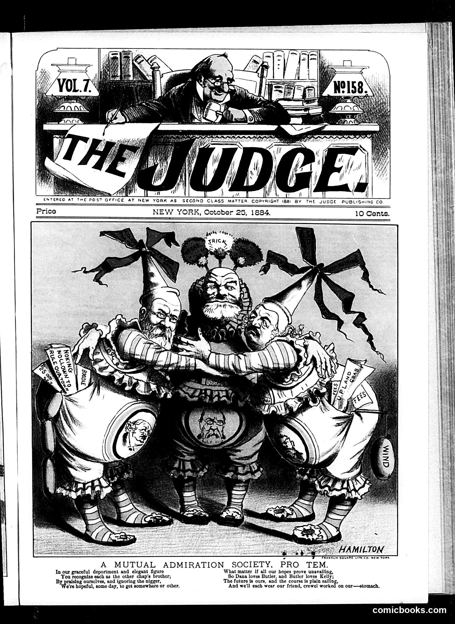Judge — October 25, 1884 — page 1: Judge, 1884-10-25