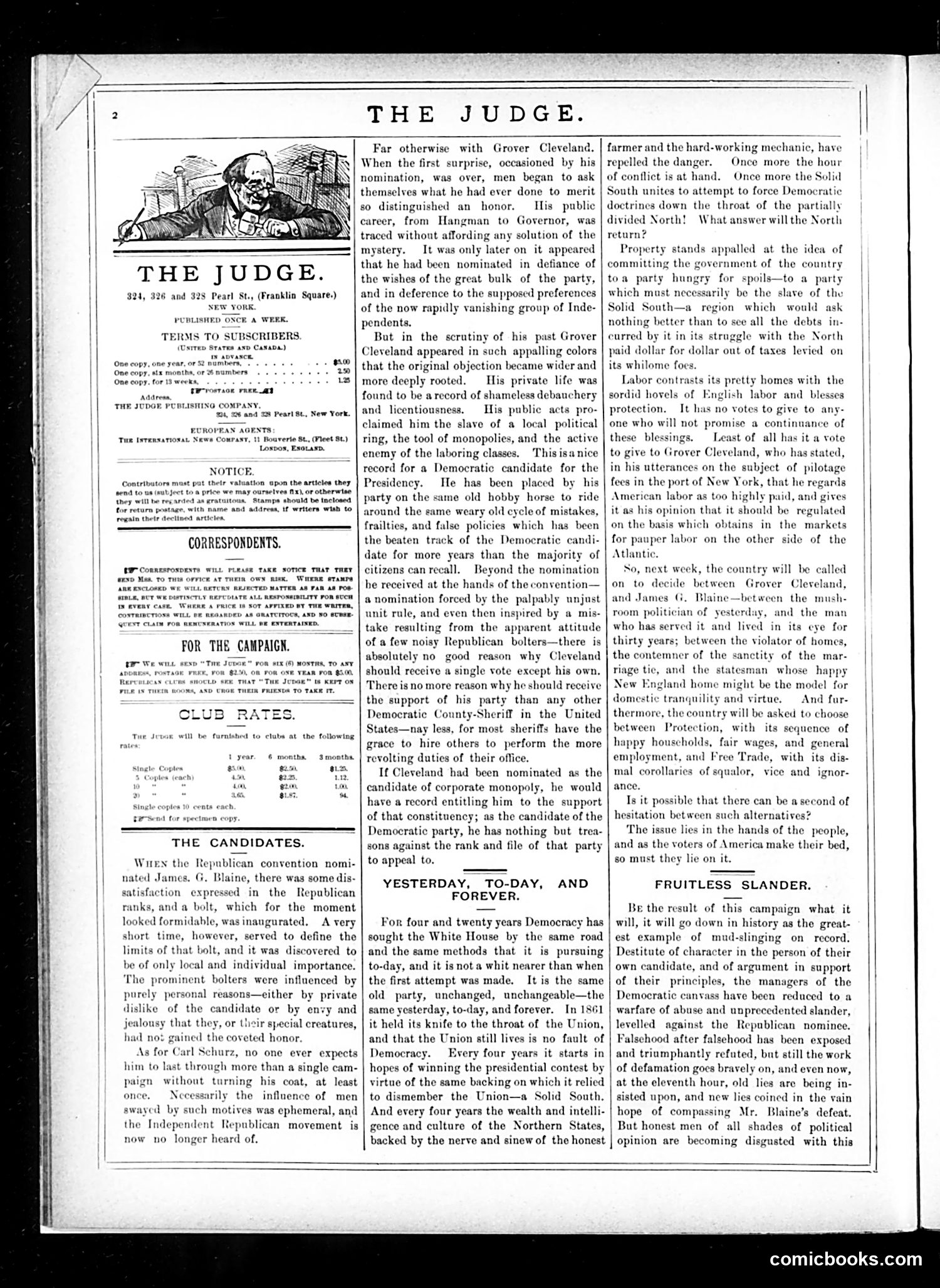 Judge — November 1, 1884 — page 2: Judge, 1884-11-01
