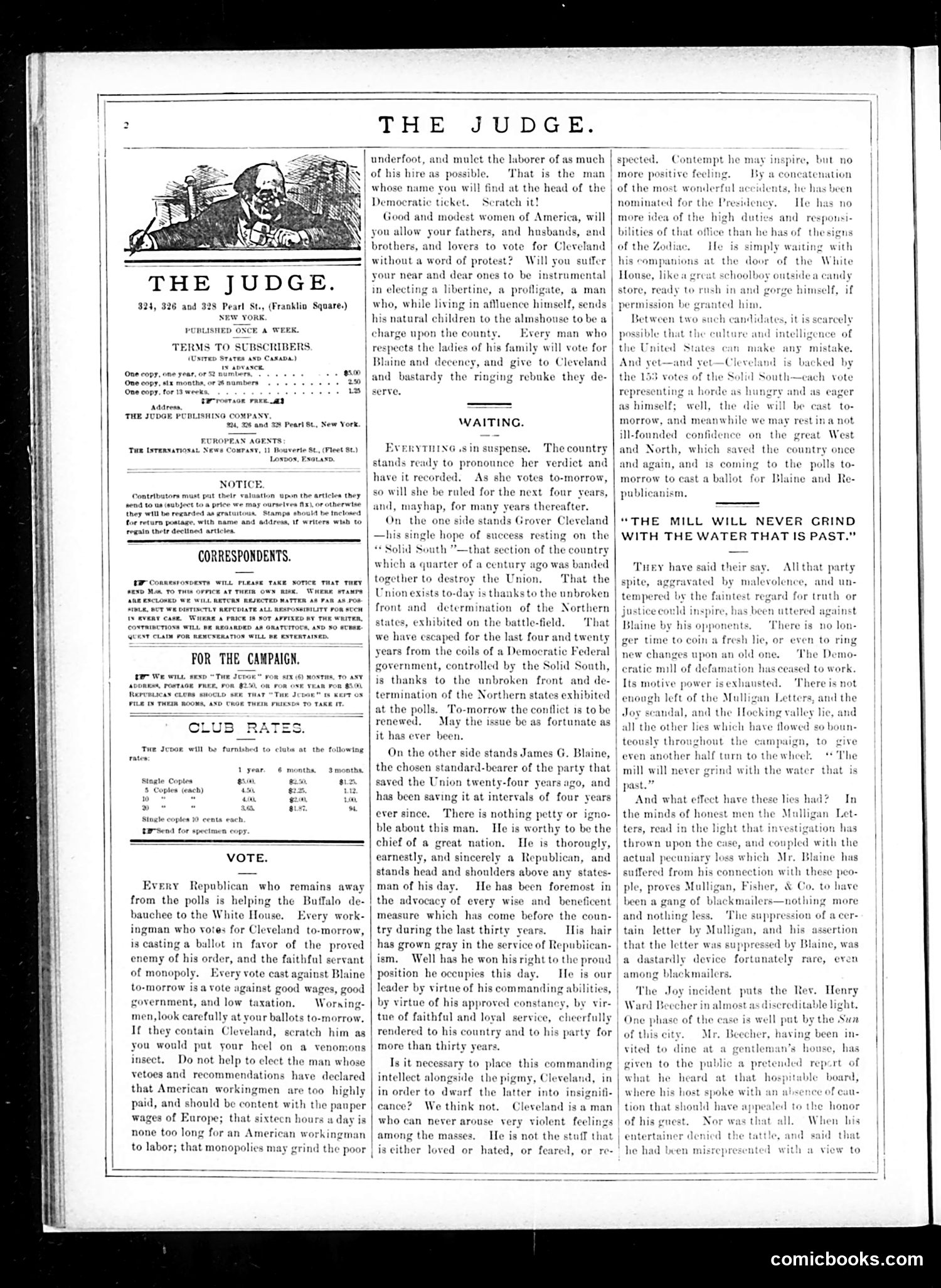 Judge — November 8, 1884 — page 2: Judge, 1884-11-08