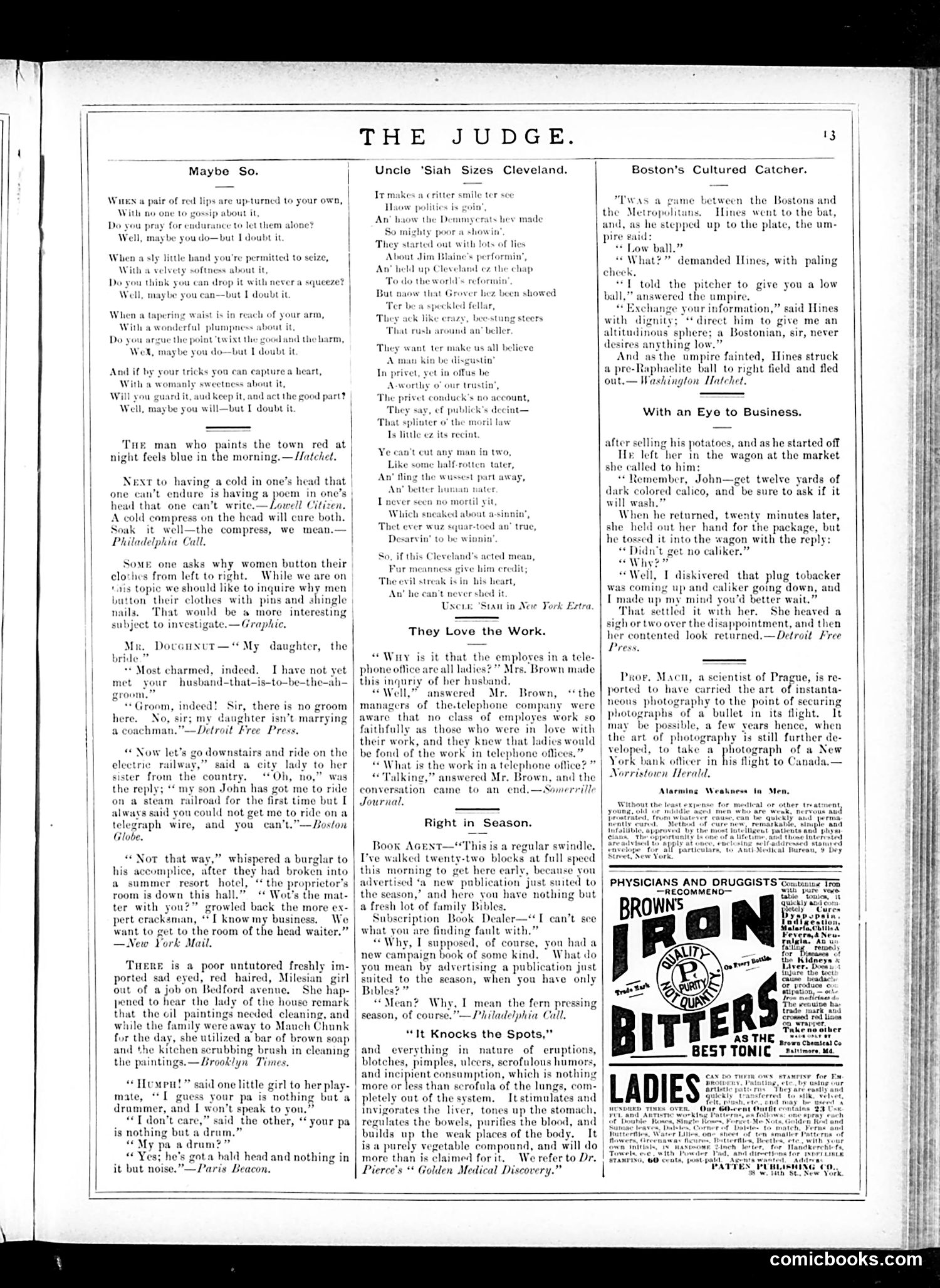 Judge — November 8, 1884 — page 13