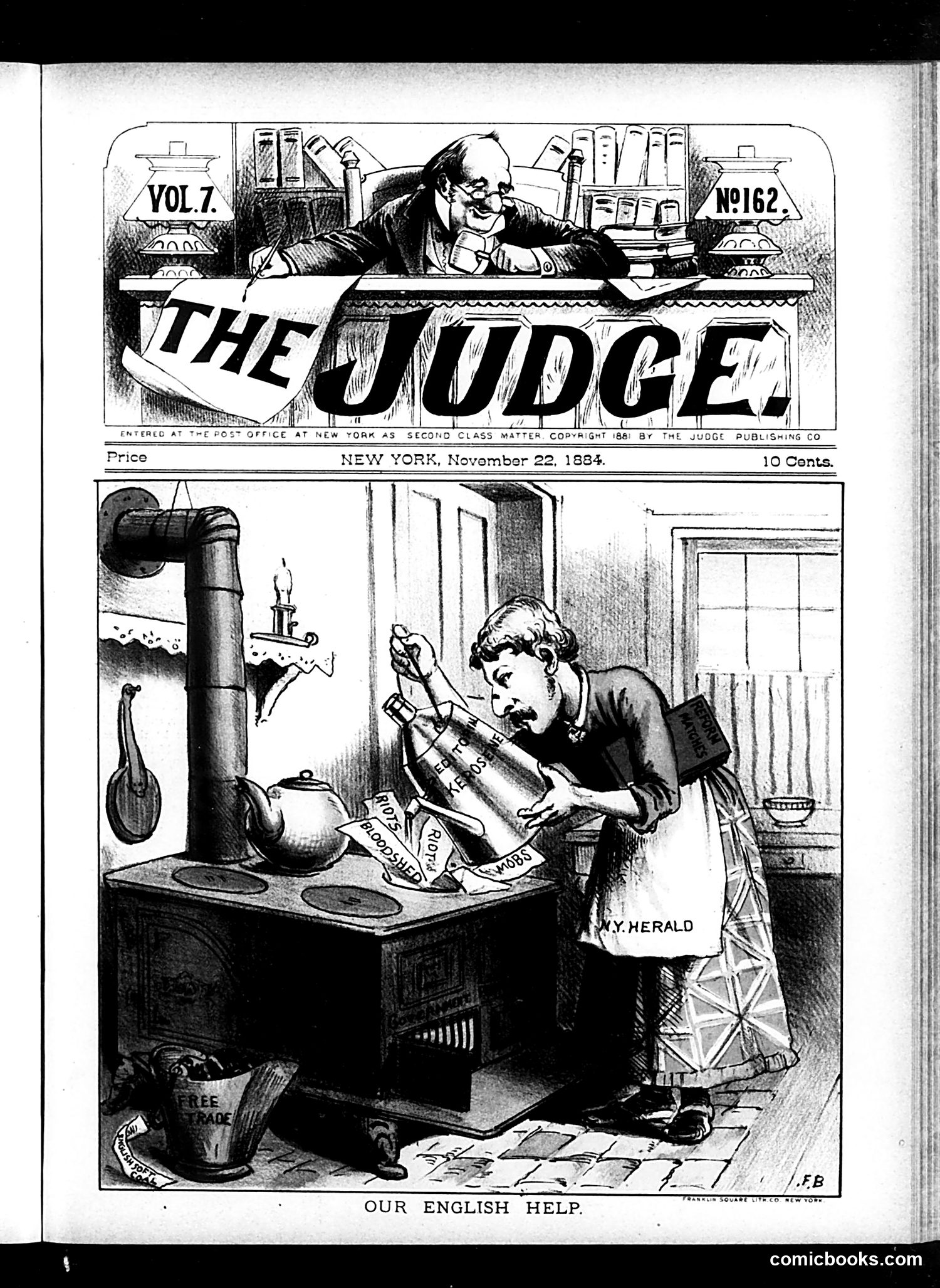 Judge — November 22, 1884 — page 1: Judge, 1884-11-22