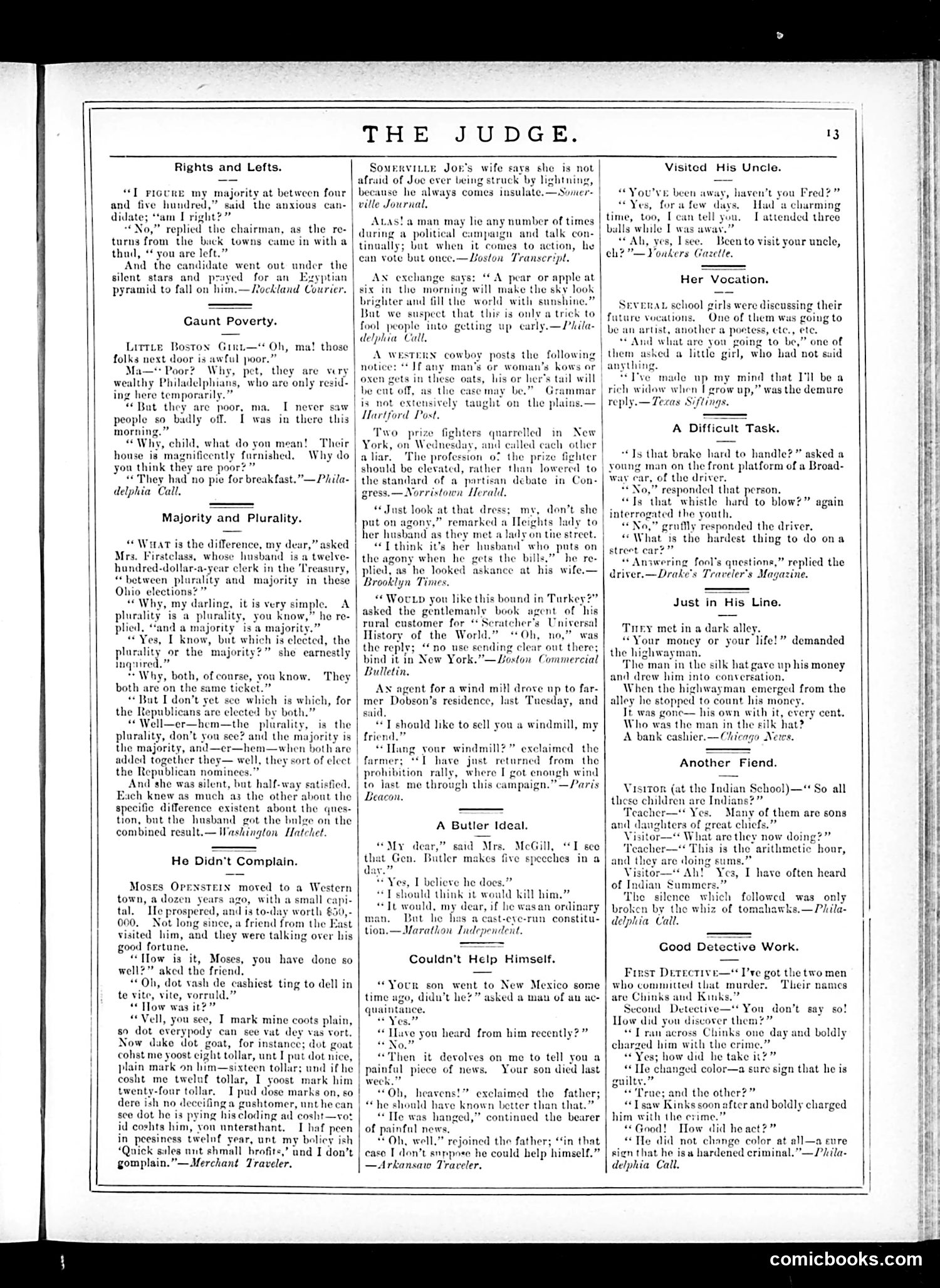Judge — November 29, 1884 — page 13