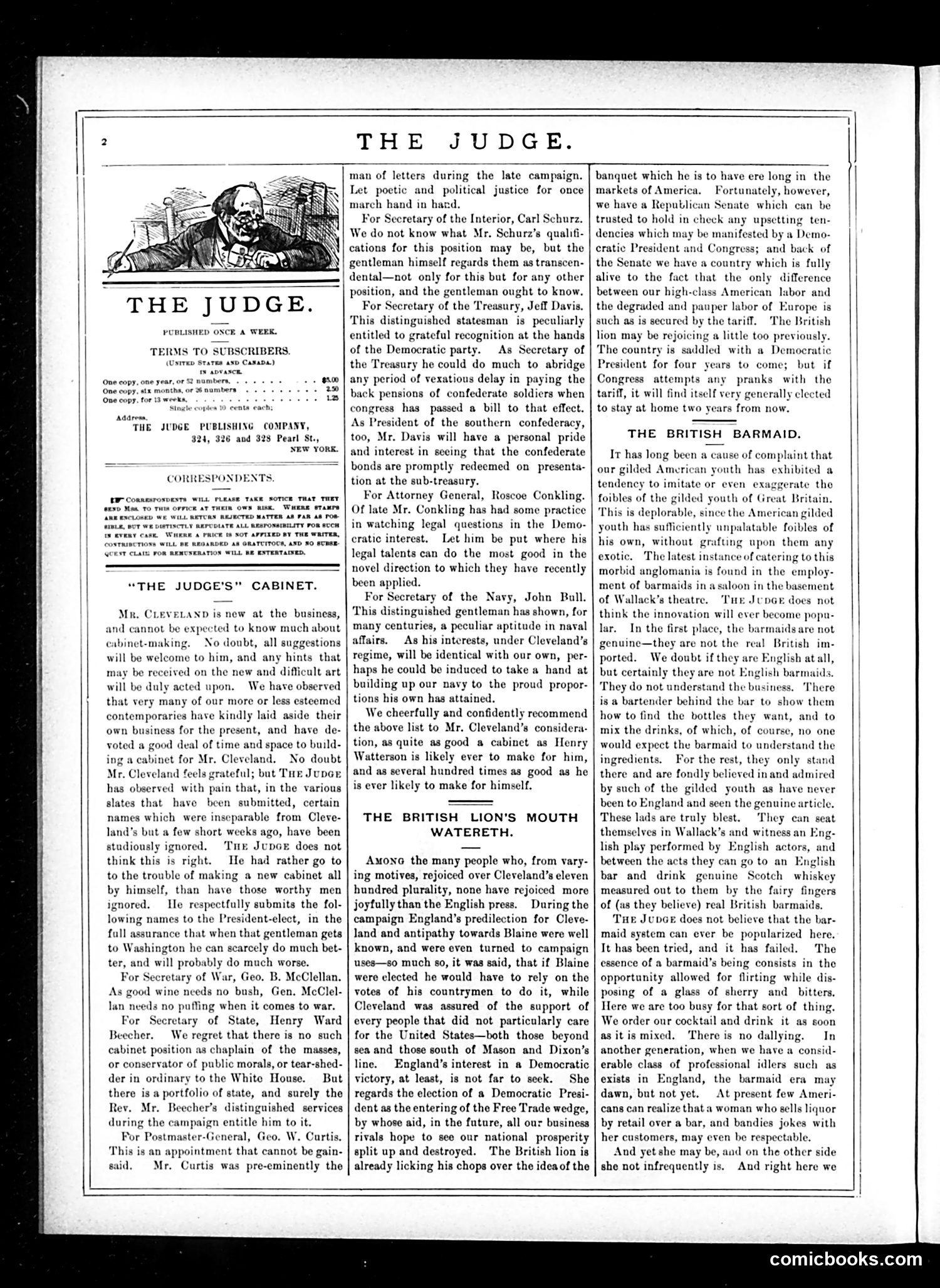 Judge — December 13, 1884 — page 2: Judge, 1884-12-13