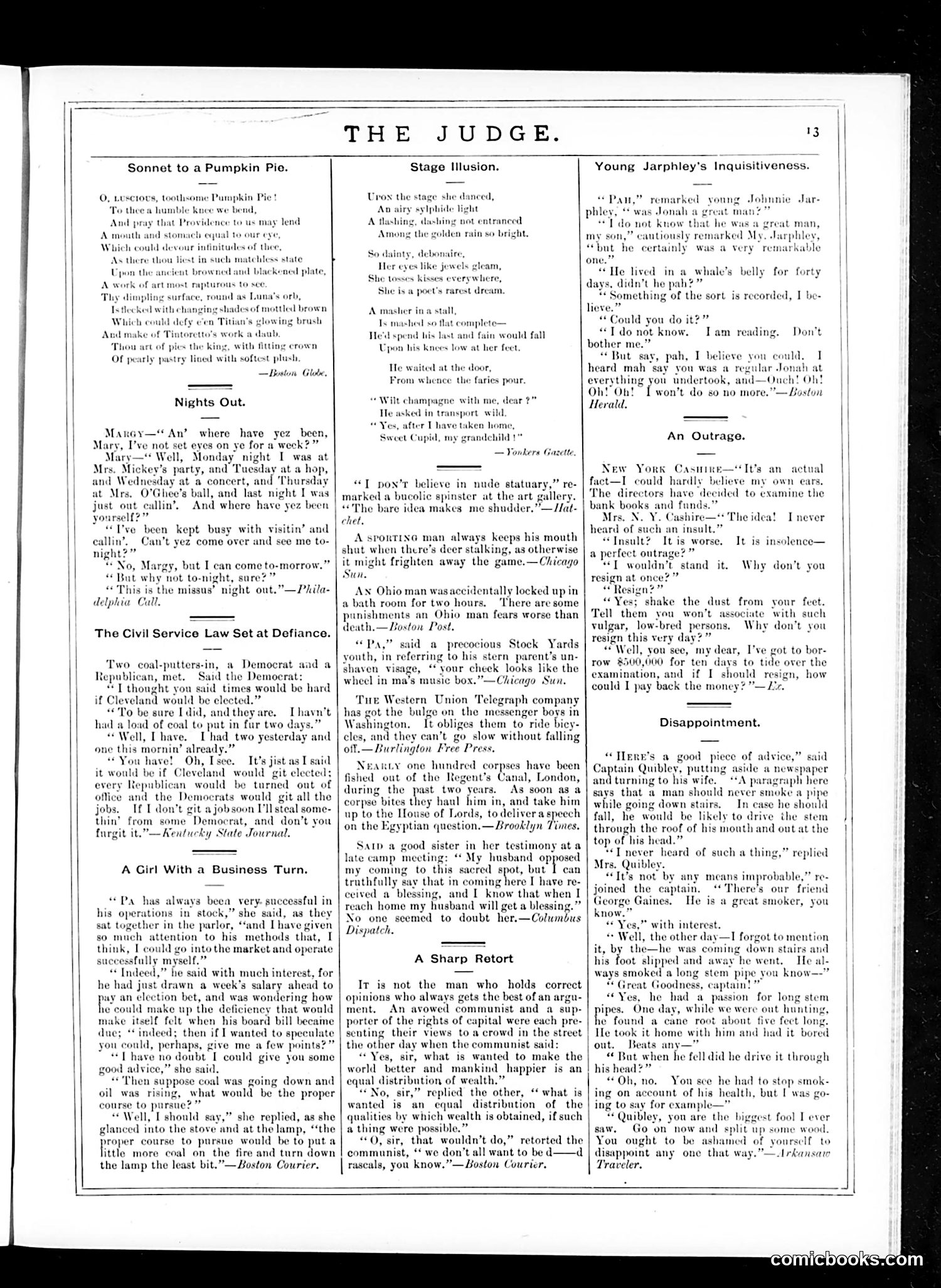 Judge — January 3, 1885 — page 13
