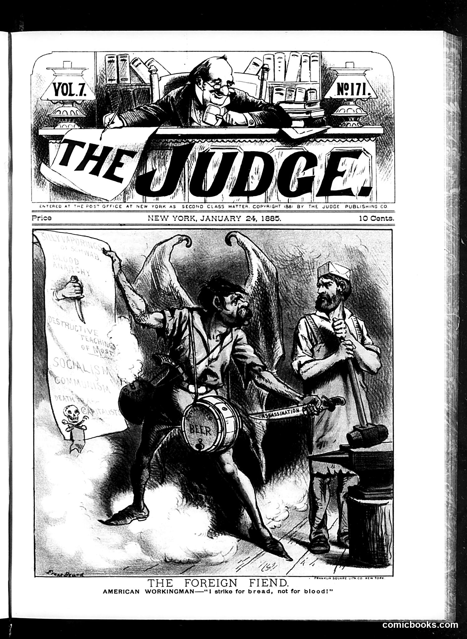 Judge — January 24, 1885 — page 1: Judge, 1885-01-24