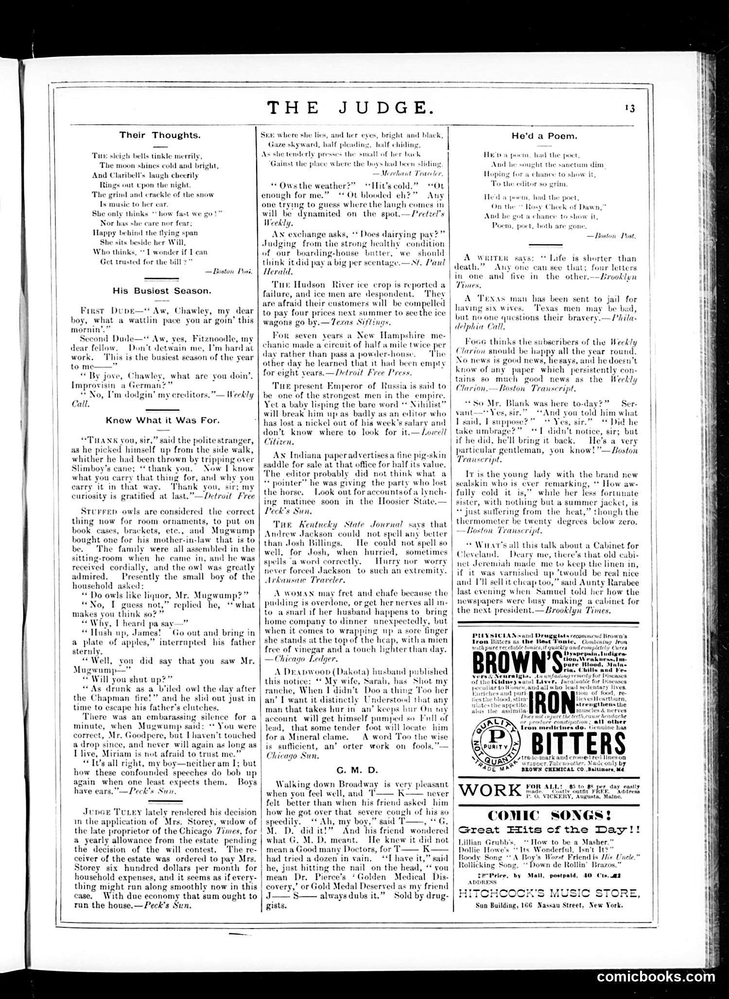 Judge — February 21, 1885 — page 13