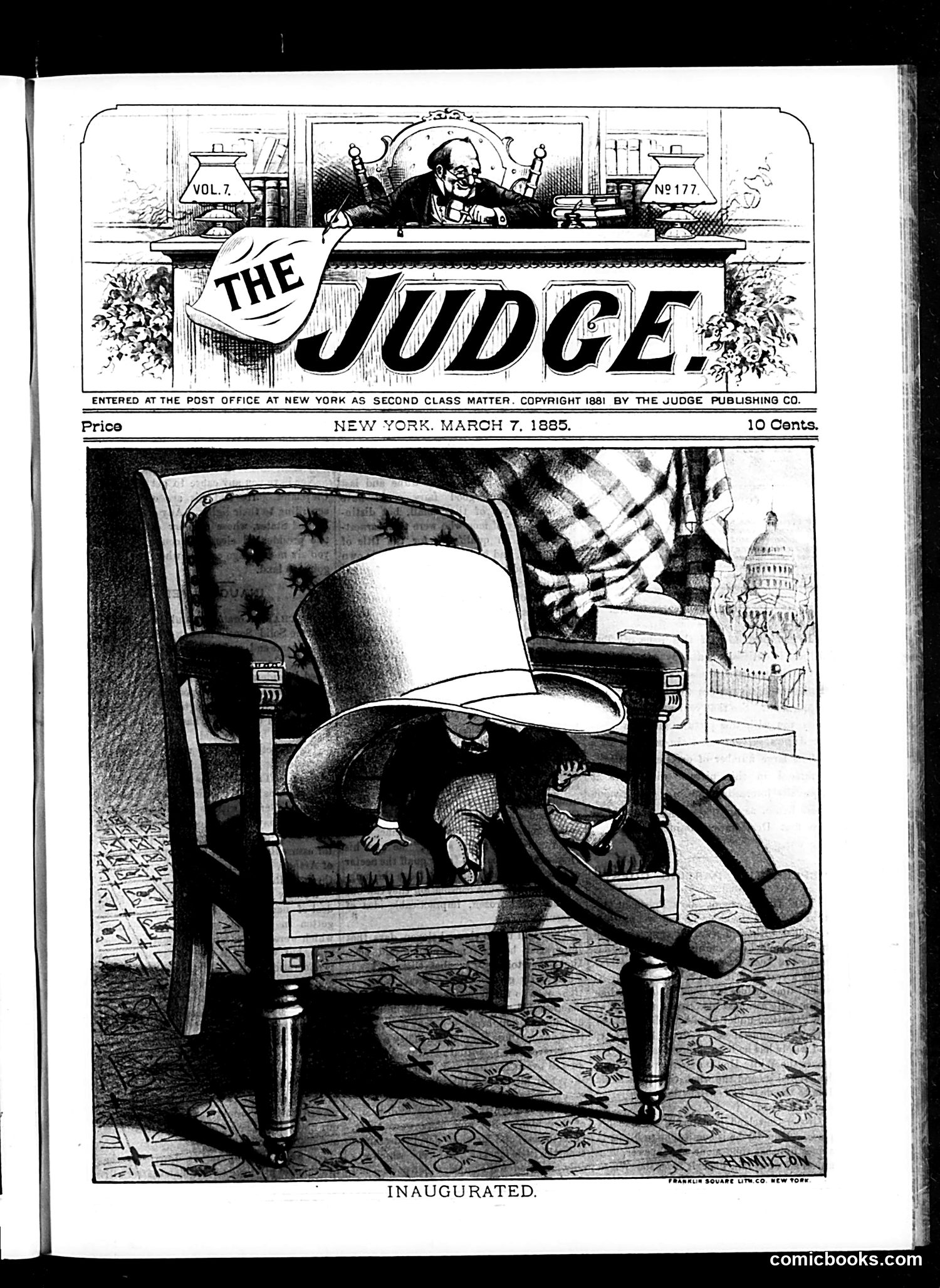 Judge — March 7, 1885 — page 1: Judge, 1885-03-07