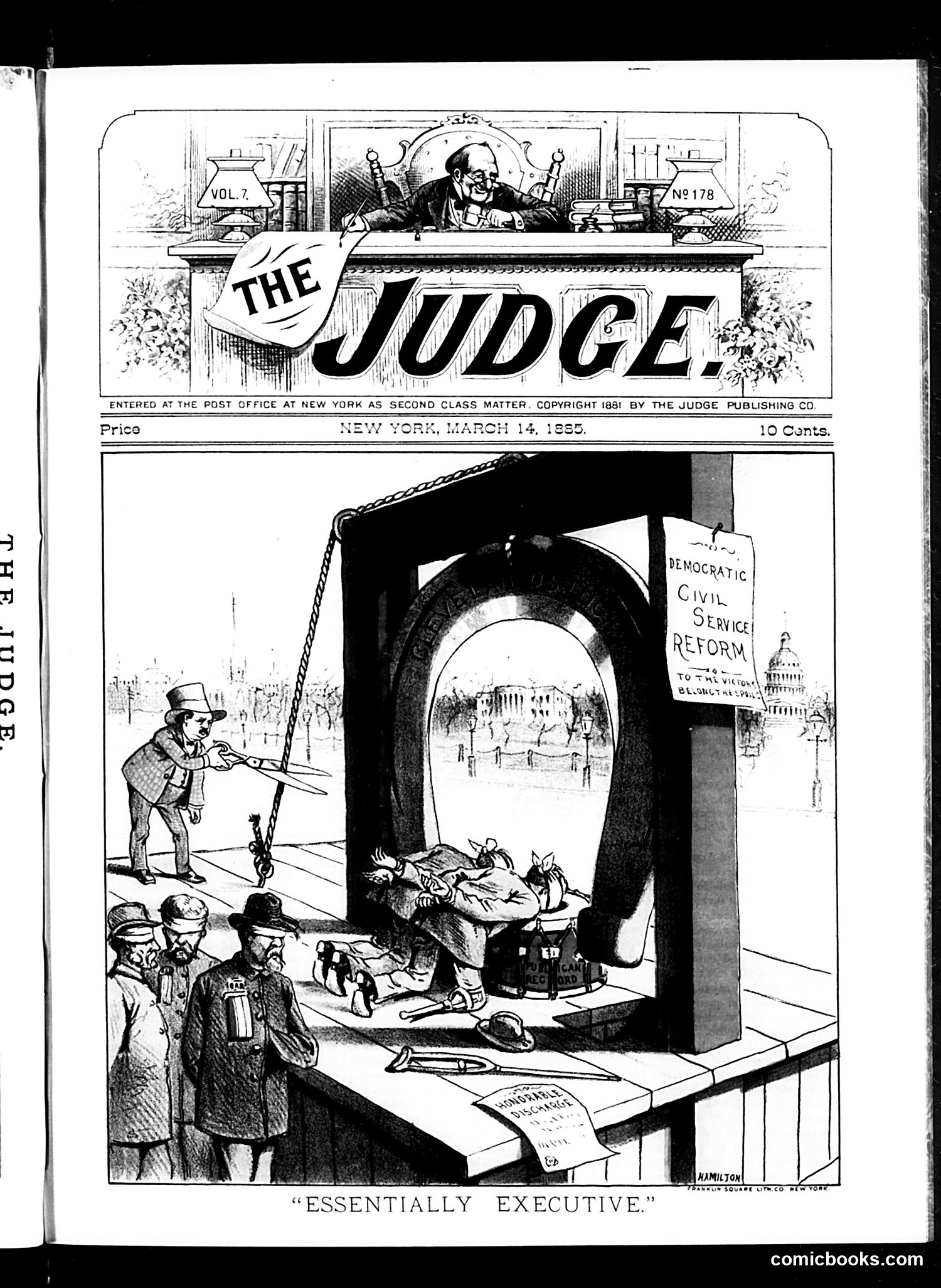 Judge — March 14, 1885 — page 1: Judge, 1885-03-14