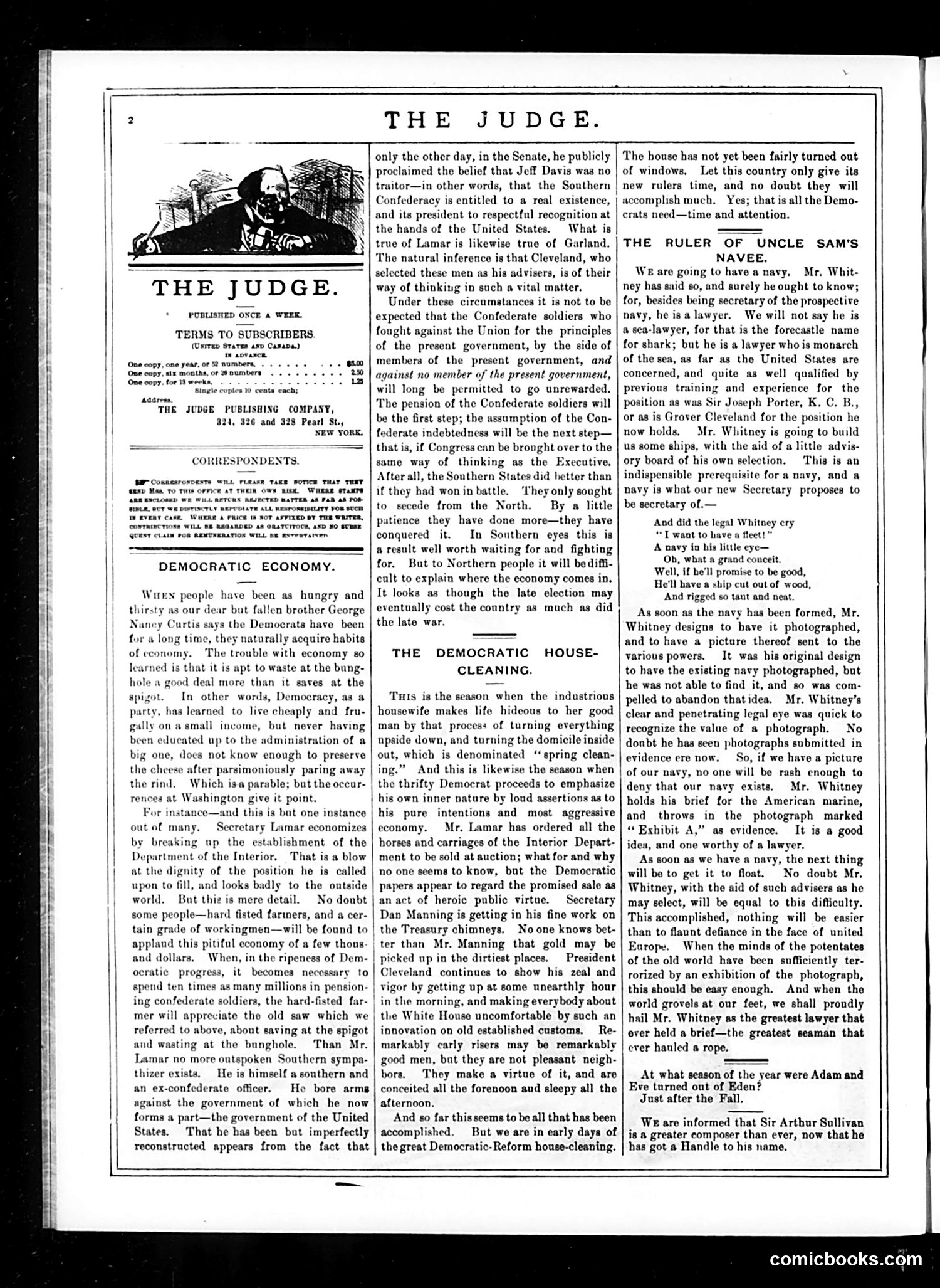 Judge — March 28, 1885 — page 2: Judge, 1885-03-28