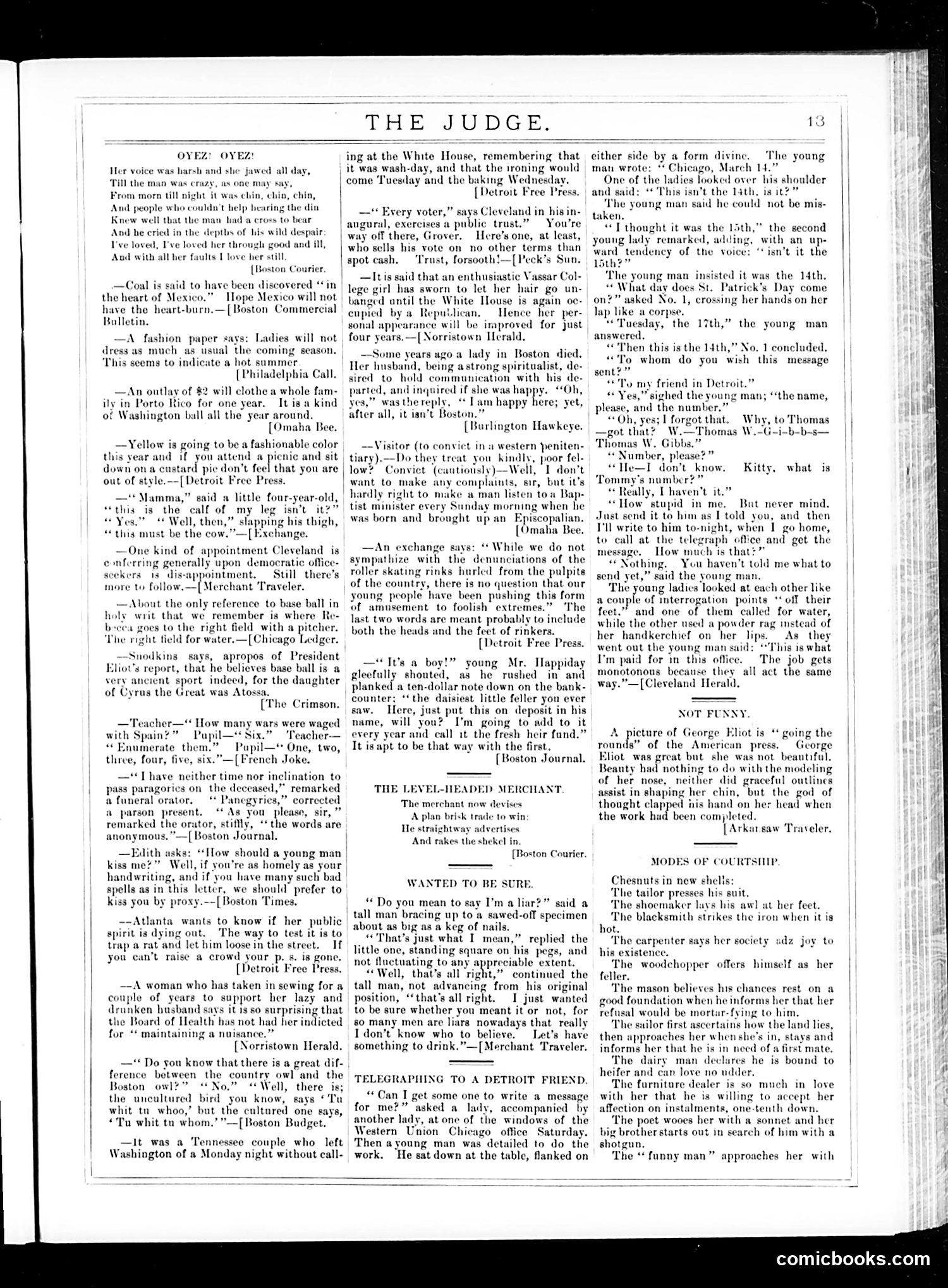 Judge — April 18, 1885 — page 13