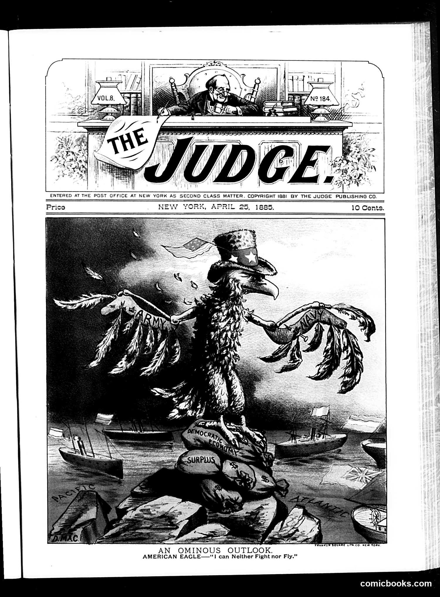 Judge — April 25, 1885 — page 1: Judge, 1885-04-25