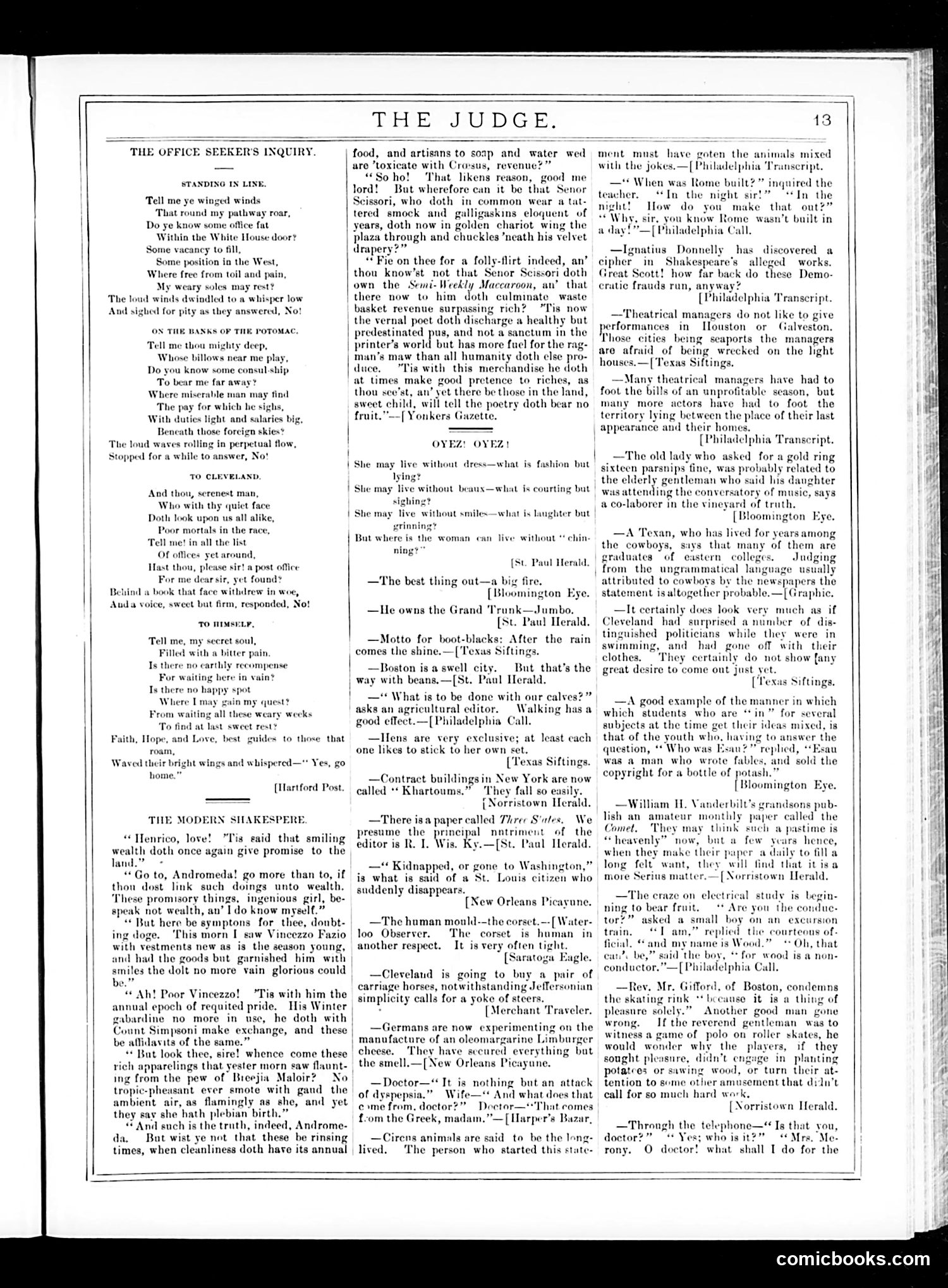 Judge — May 9, 1885 — page 13