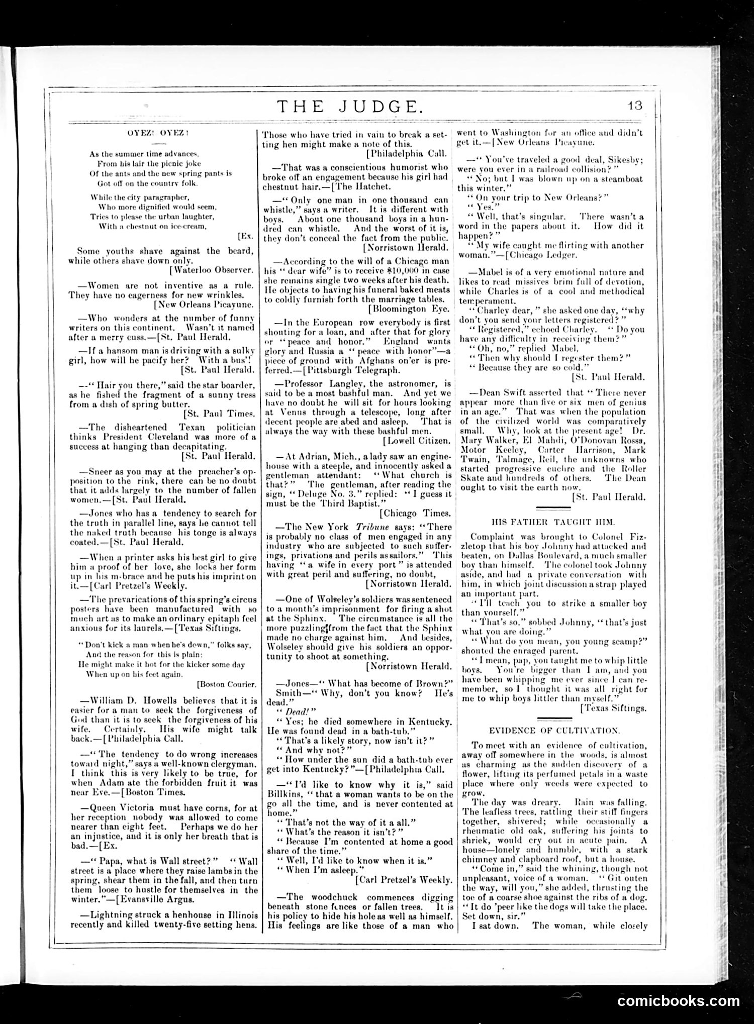 Judge — May 30, 1885 — page 13