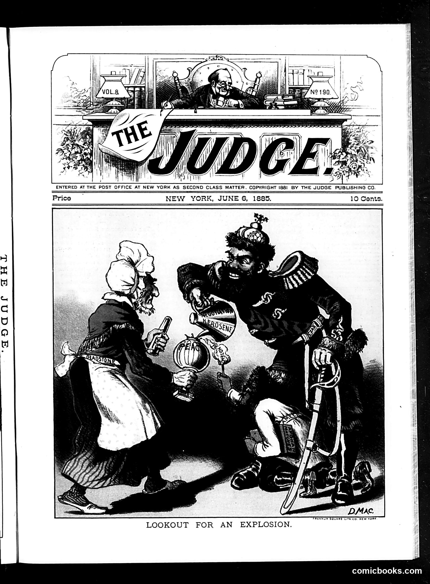 Judge — June 6, 1885 — page 1: Judge, 1885-06-06