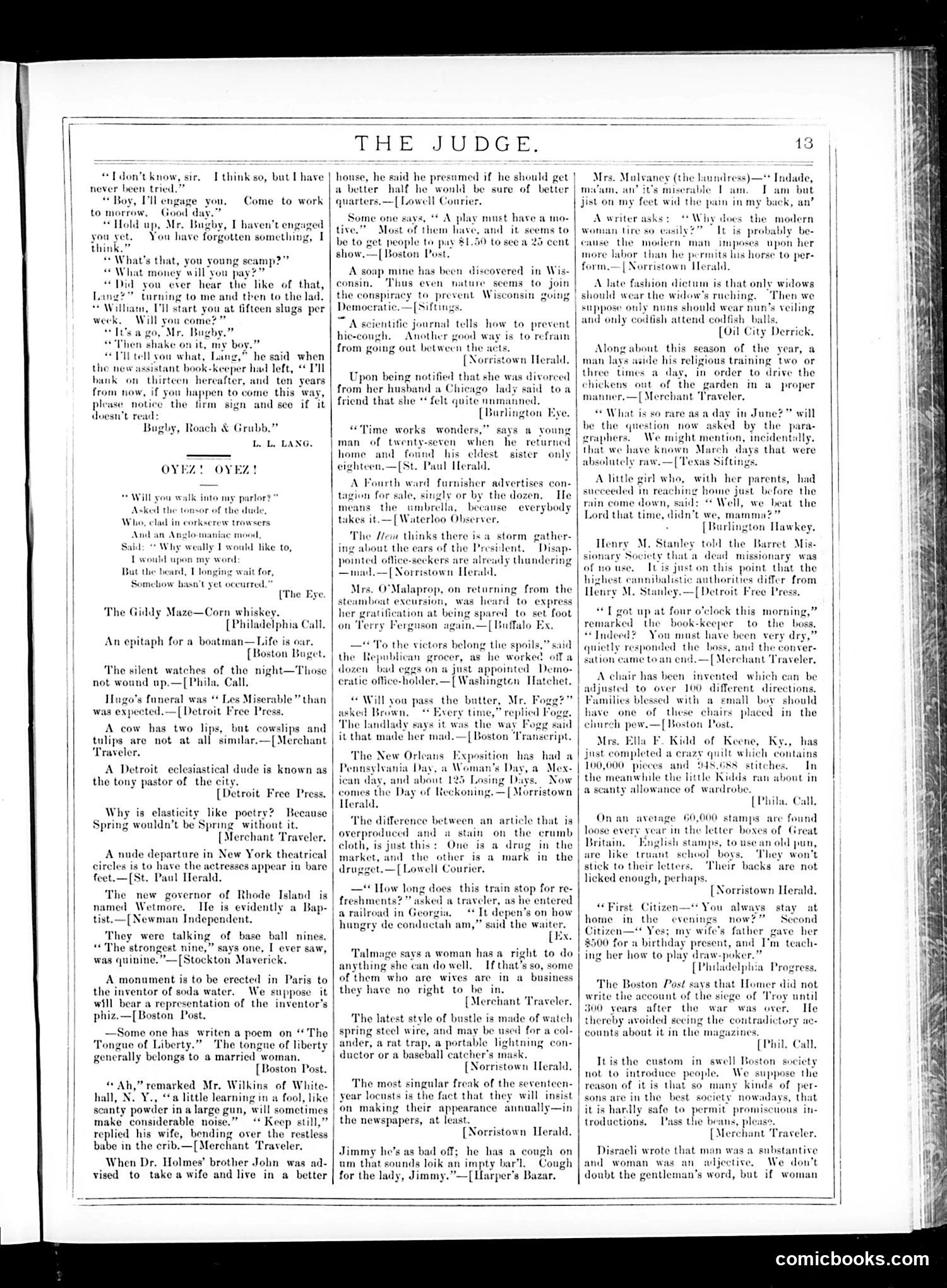 Judge — June 27, 1885 — page 13