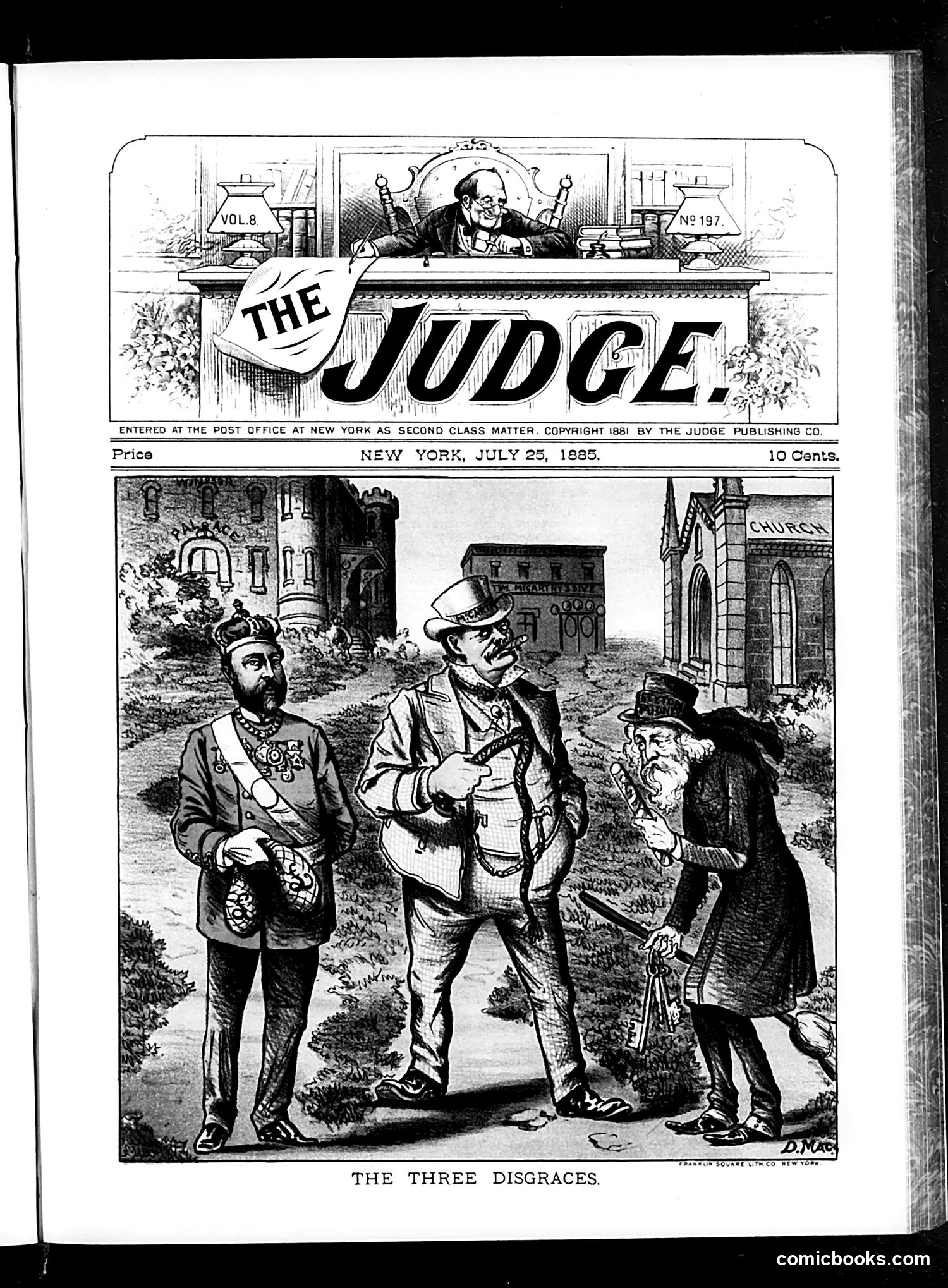 Judge — July 25, 1885 — page 1: Judge, 1885-07-25
