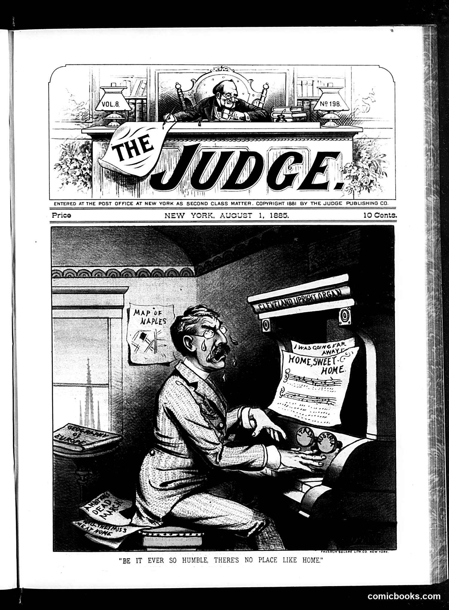 Judge — August 1, 1885 — page 1: Judge, 1885-08-01