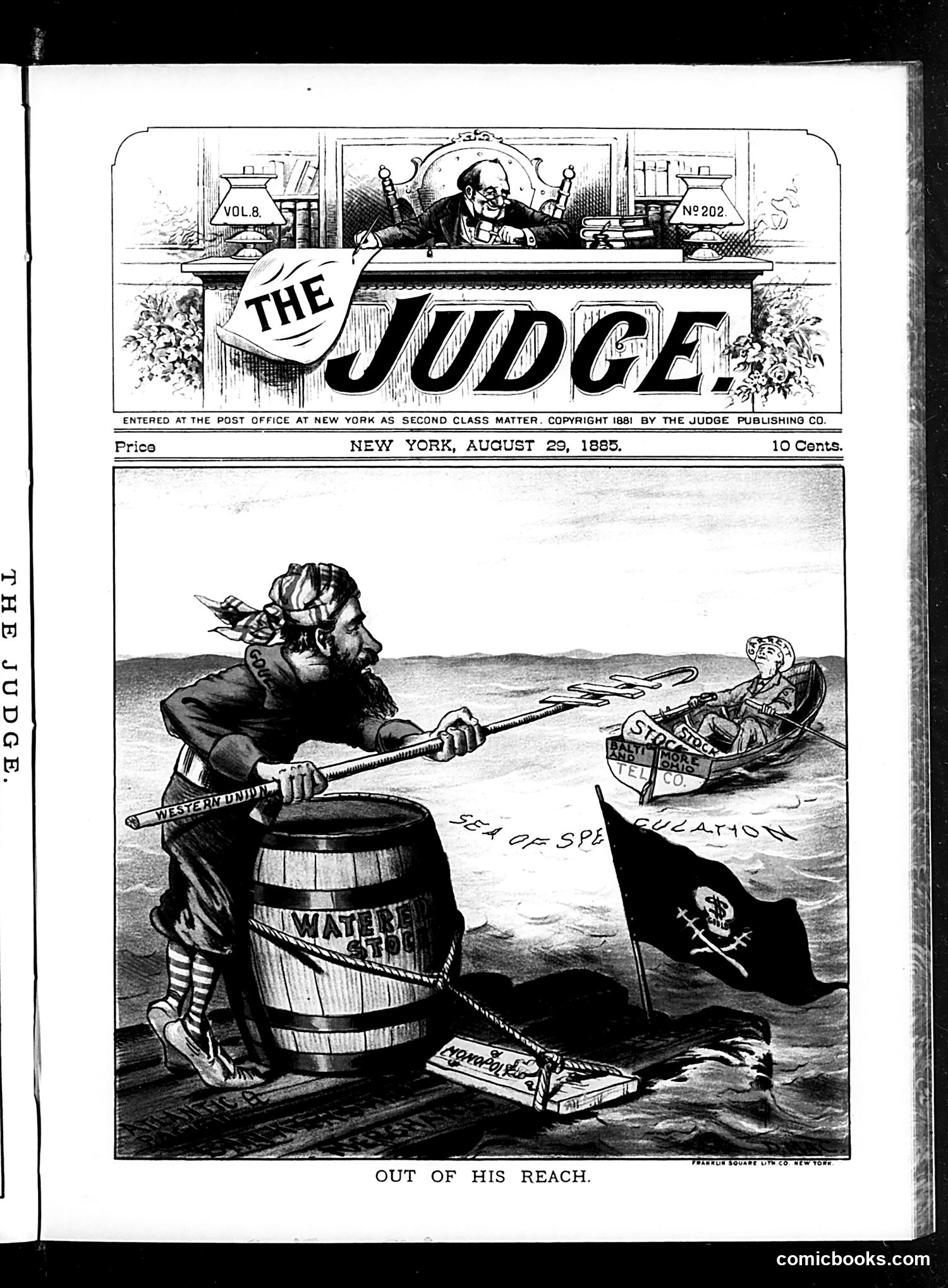 Judge — August 29, 1885 — page 1: Judge, 1885-08-29