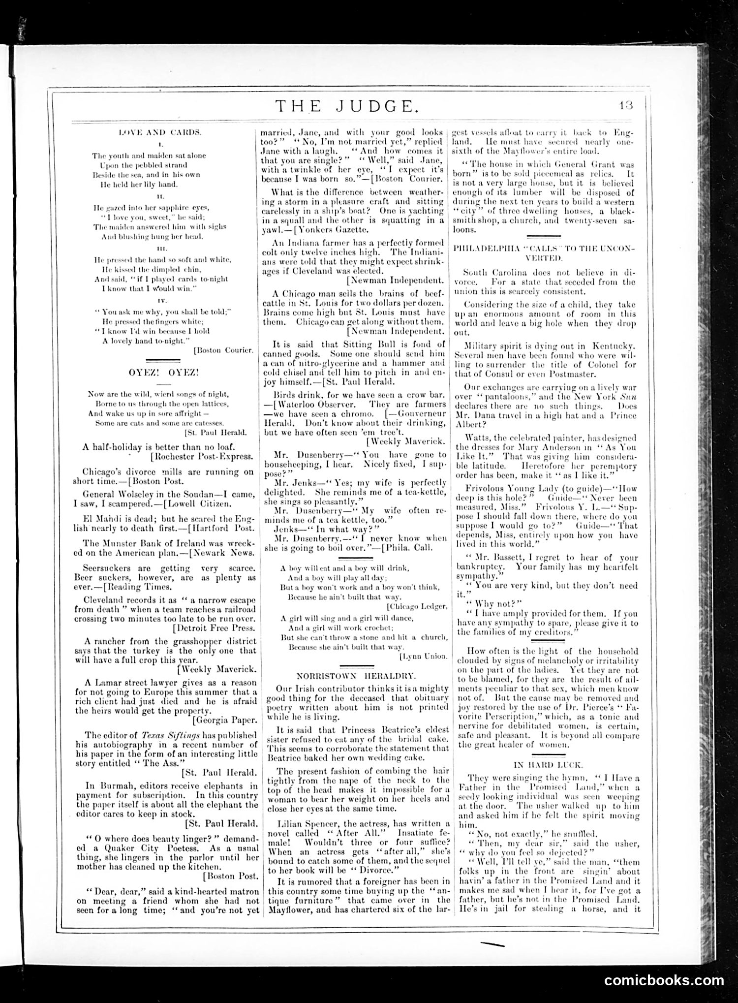 Judge — August 29, 1885 — page 13