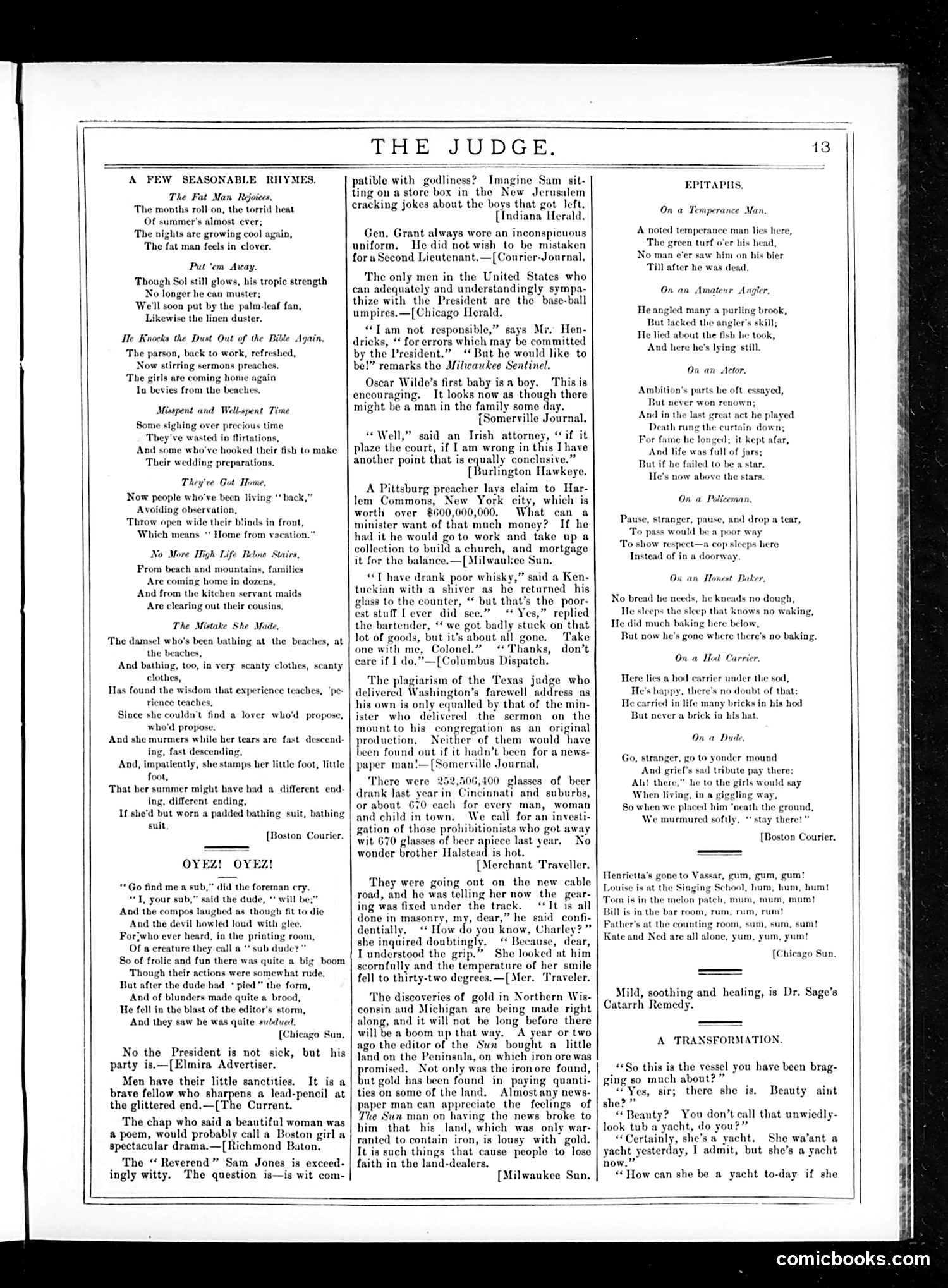 Judge — September 12, 1885 — page 13
