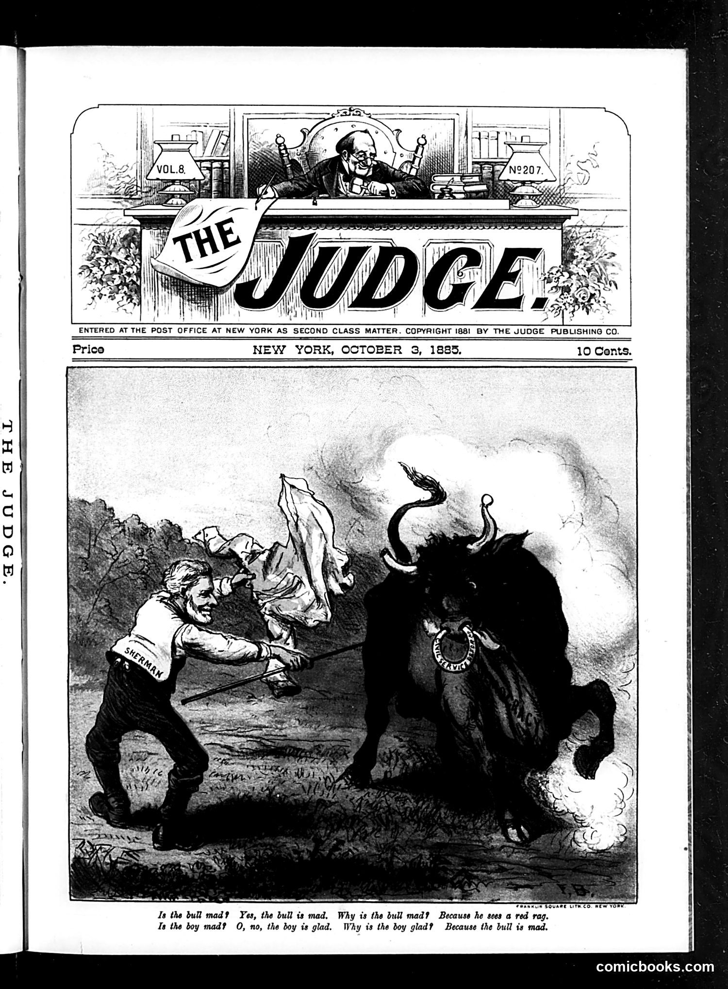 Judge — October 3, 1885 — page 1: Judge, 1885-10-03