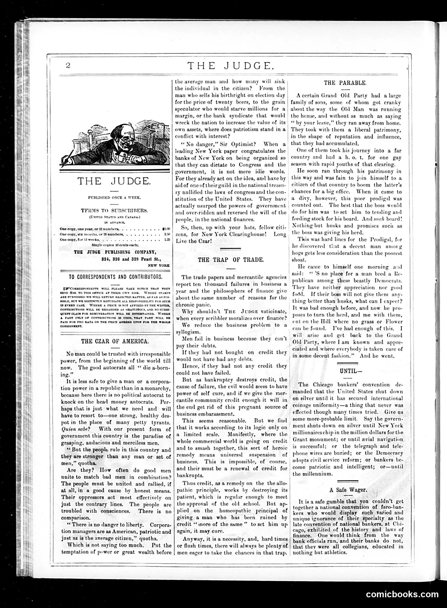Judge — October 10, 1885 — page 2: Judge, 1885-10-10