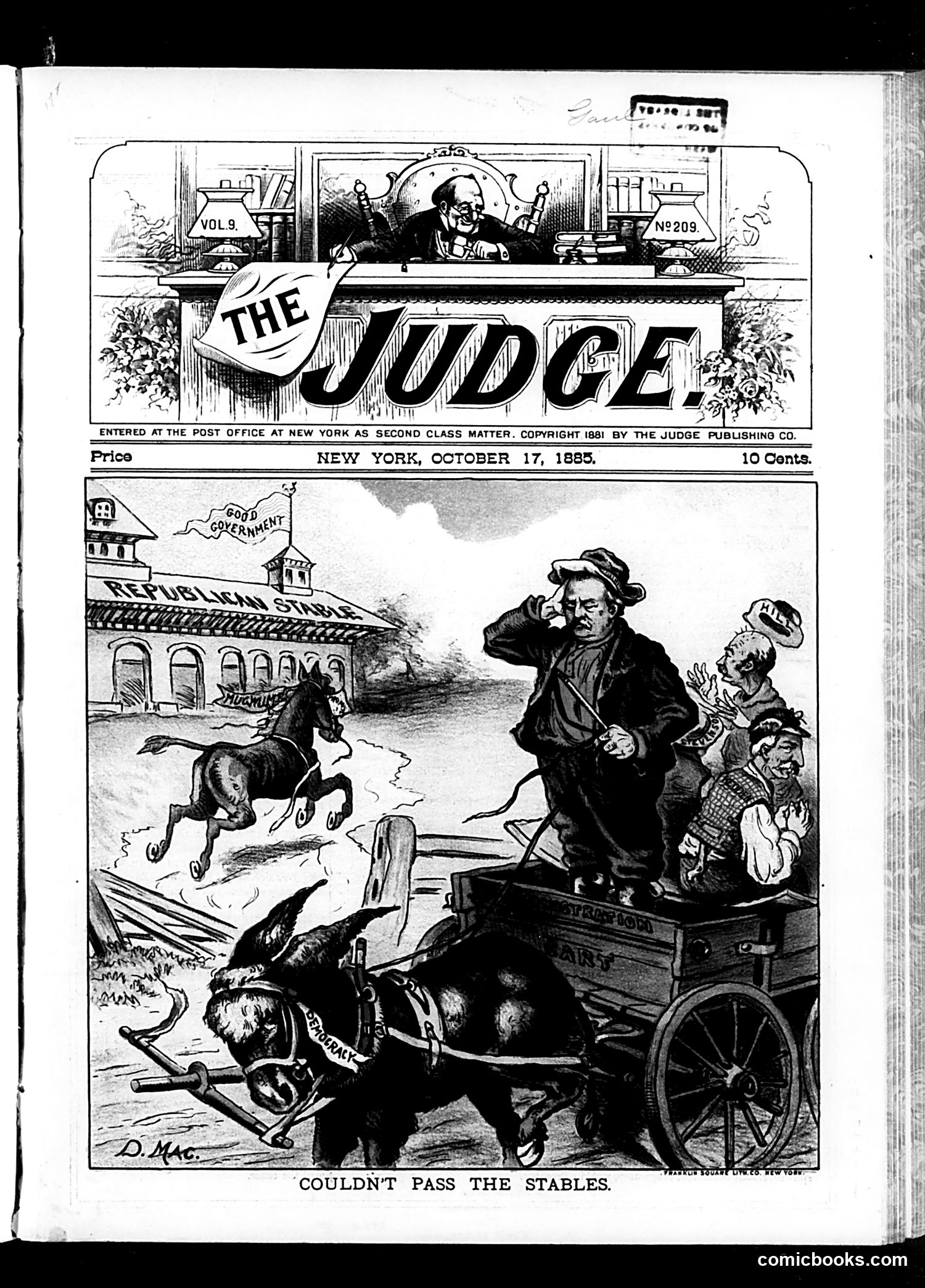 Judge — October 17, 1885 — page 1: Judge, 1885-10-17