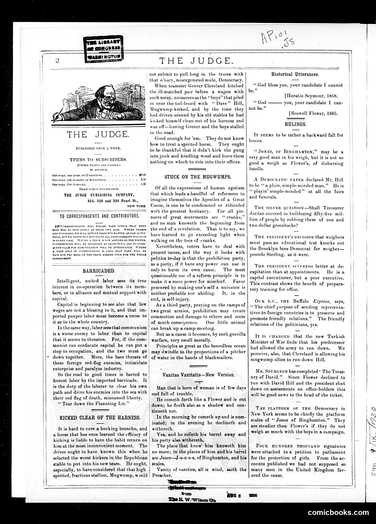 Judge — October 17, 1885 — page 2: Judge, 1885-10-17