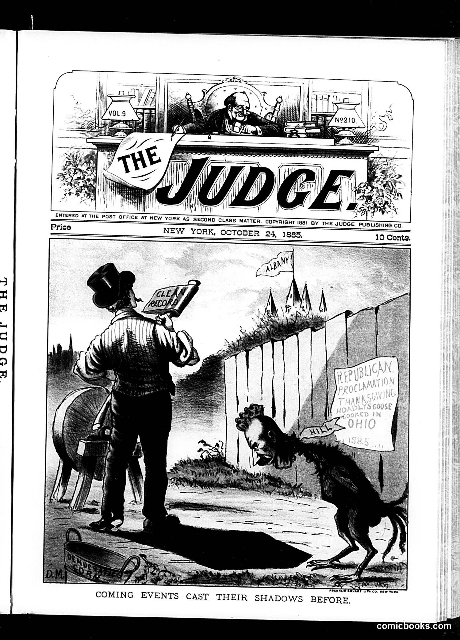Judge — October 24, 1885 — page 1: Judge, 1885-10-24