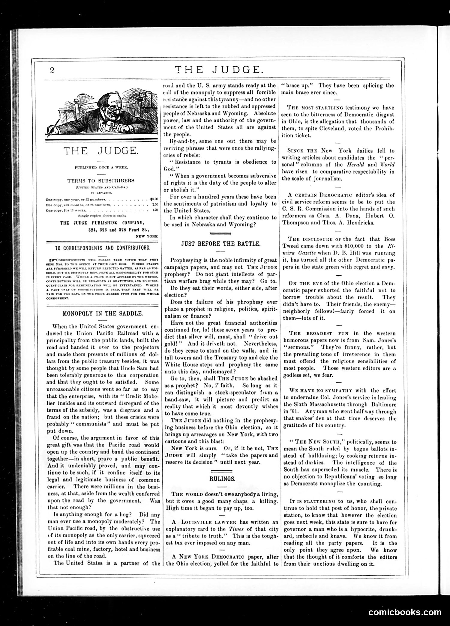 Judge — October 31, 1885 — page 2: Judge, 1885-10-31