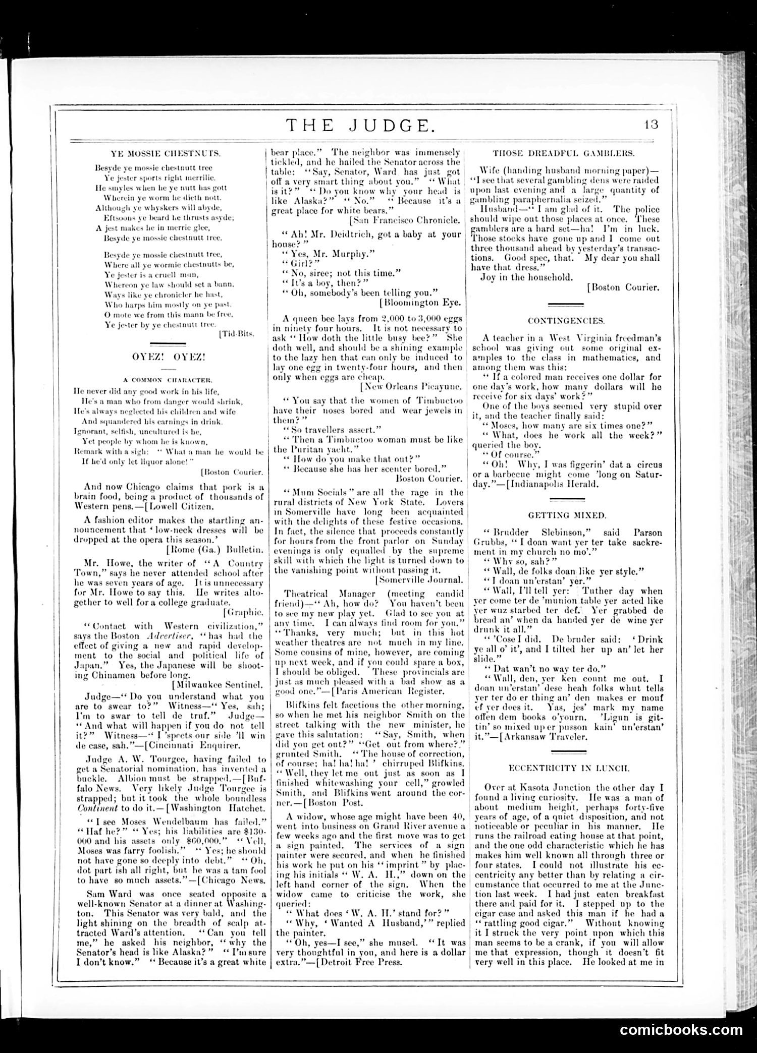 Judge — November 7, 1885 — page 13