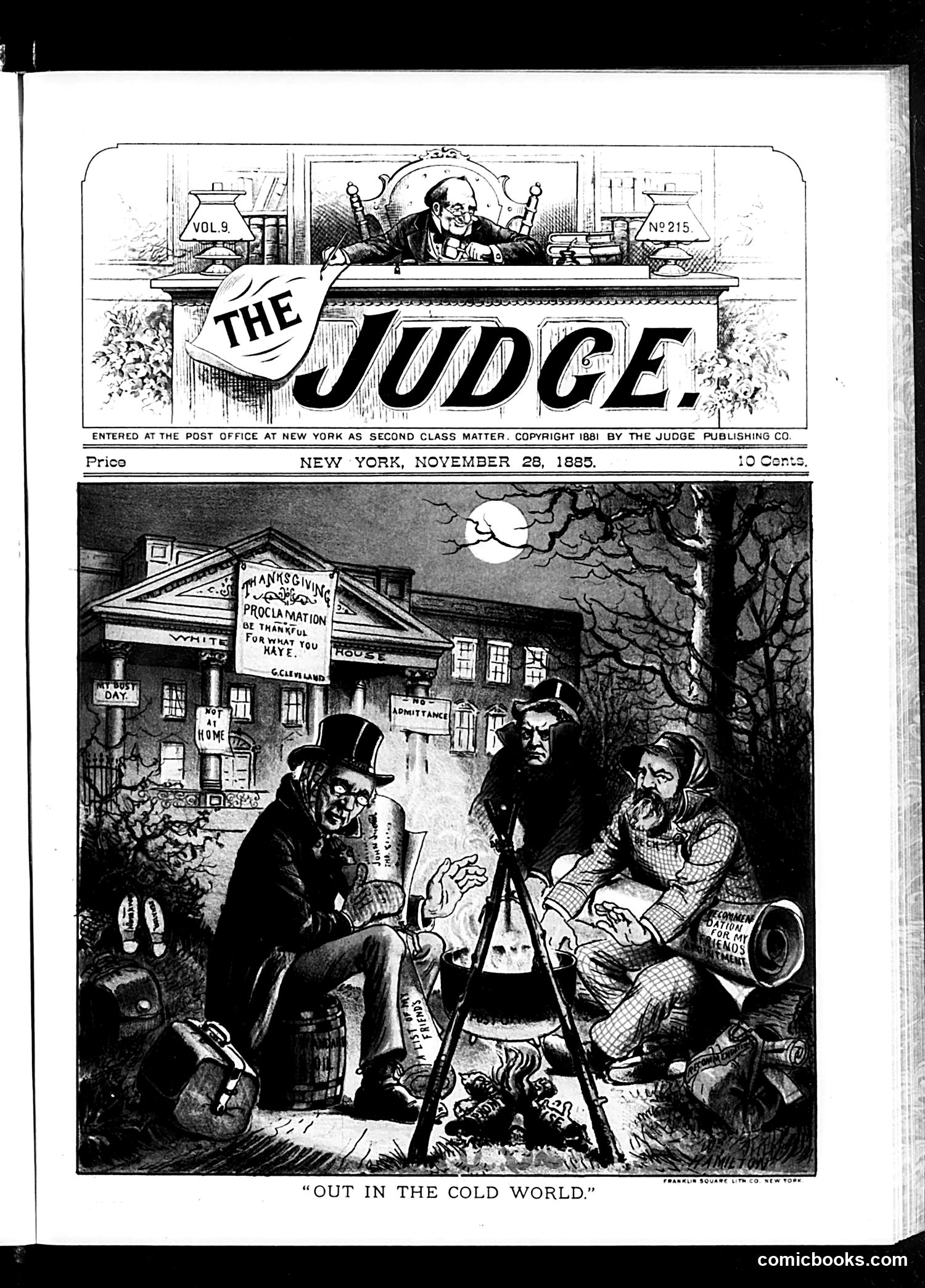 Judge — November 28, 1885 — page 1: Judge, 1885-11-28