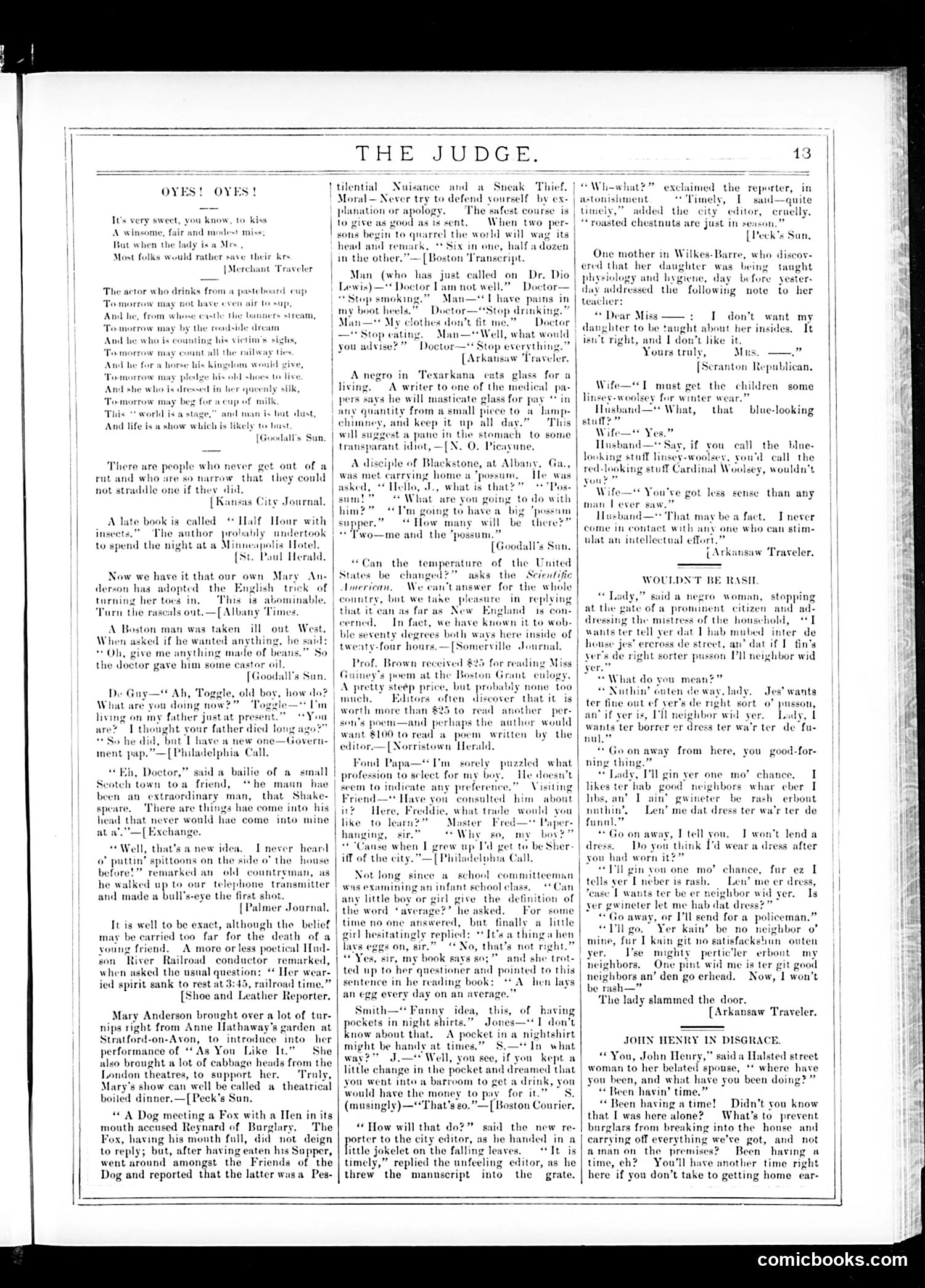 Judge — November 28, 1885 — page 13