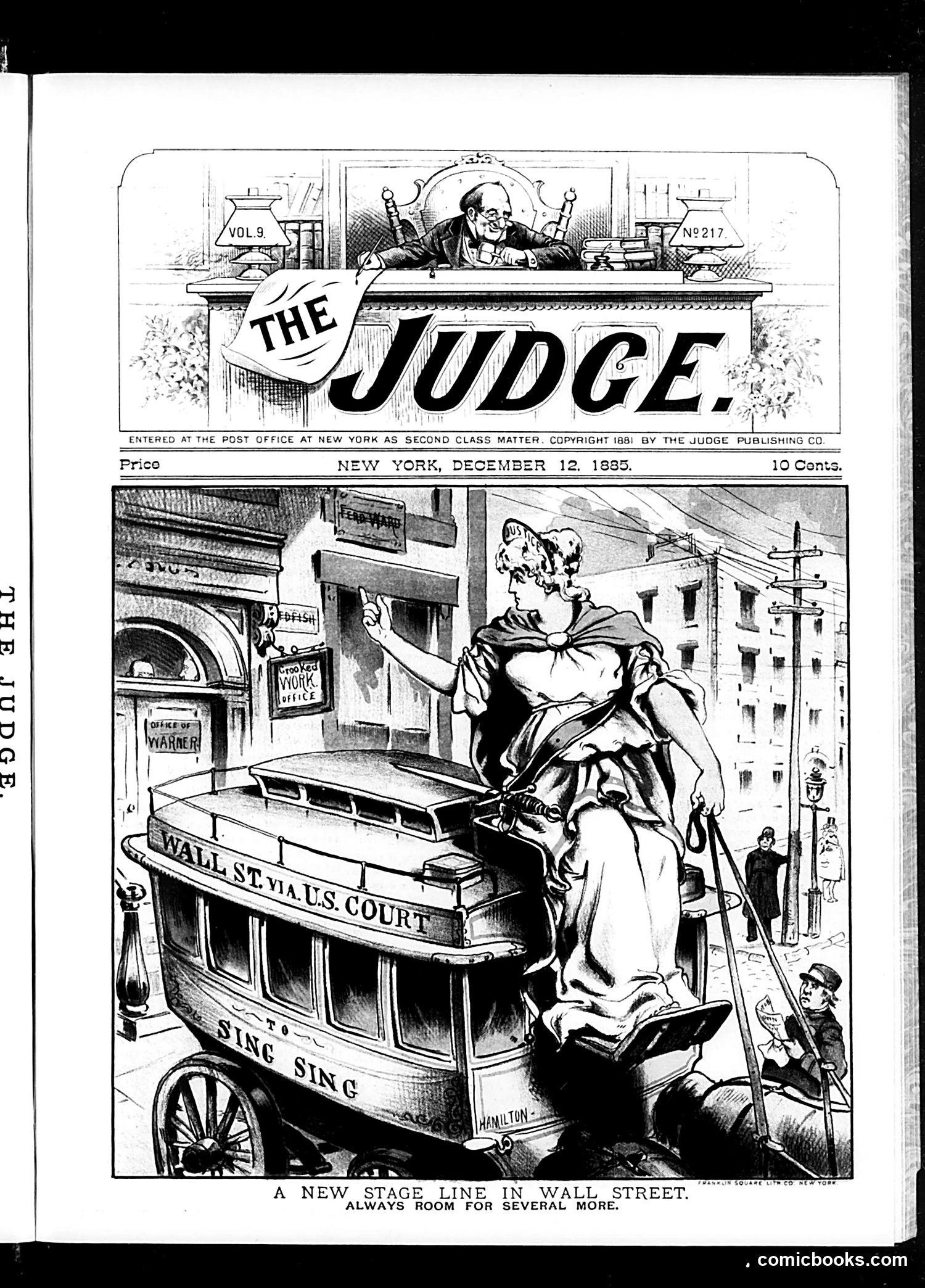 Judge — December 12, 1885 — page 1: Judge, 1885-12-12