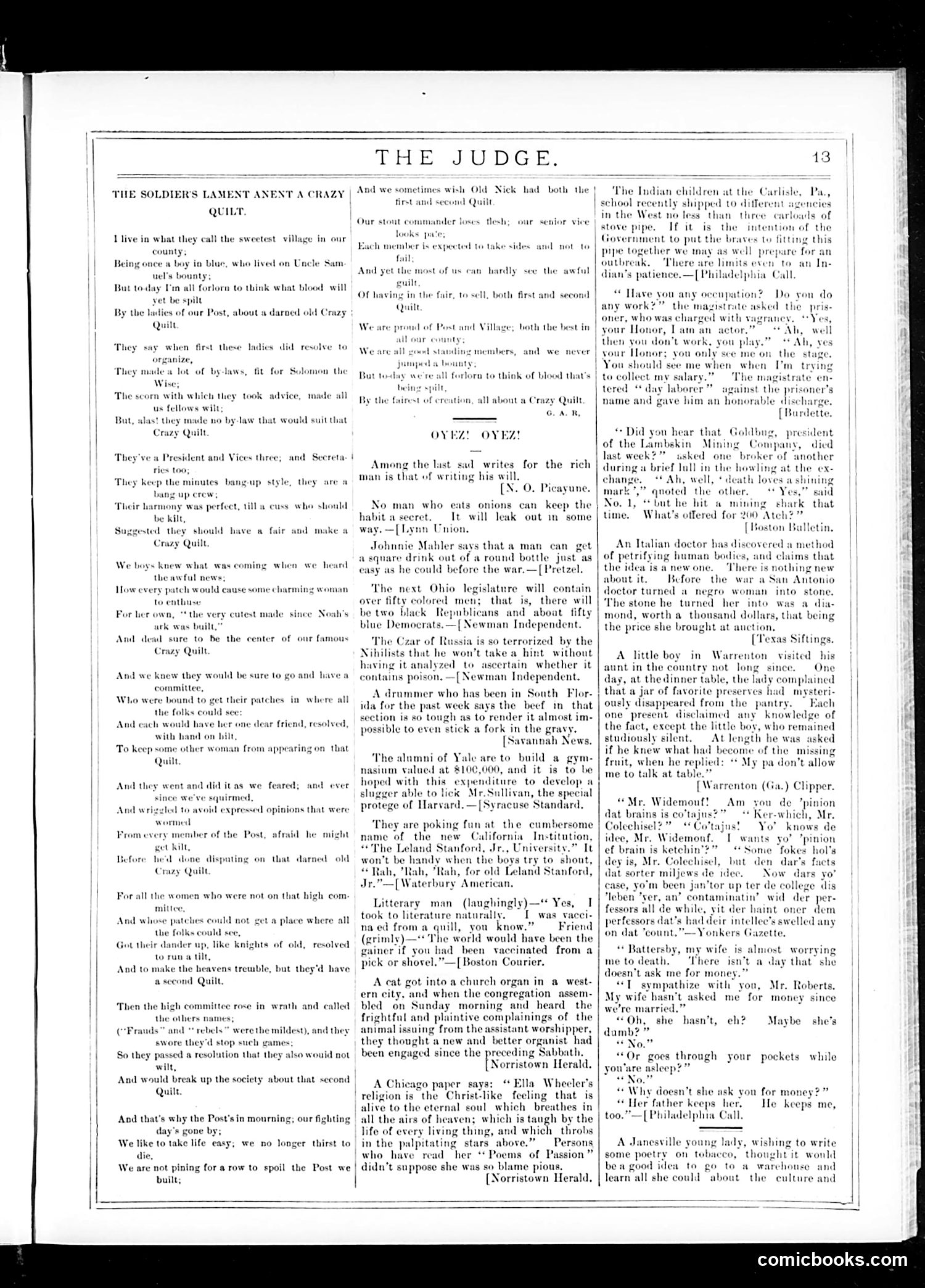 Judge — December 12, 1885 — page 13