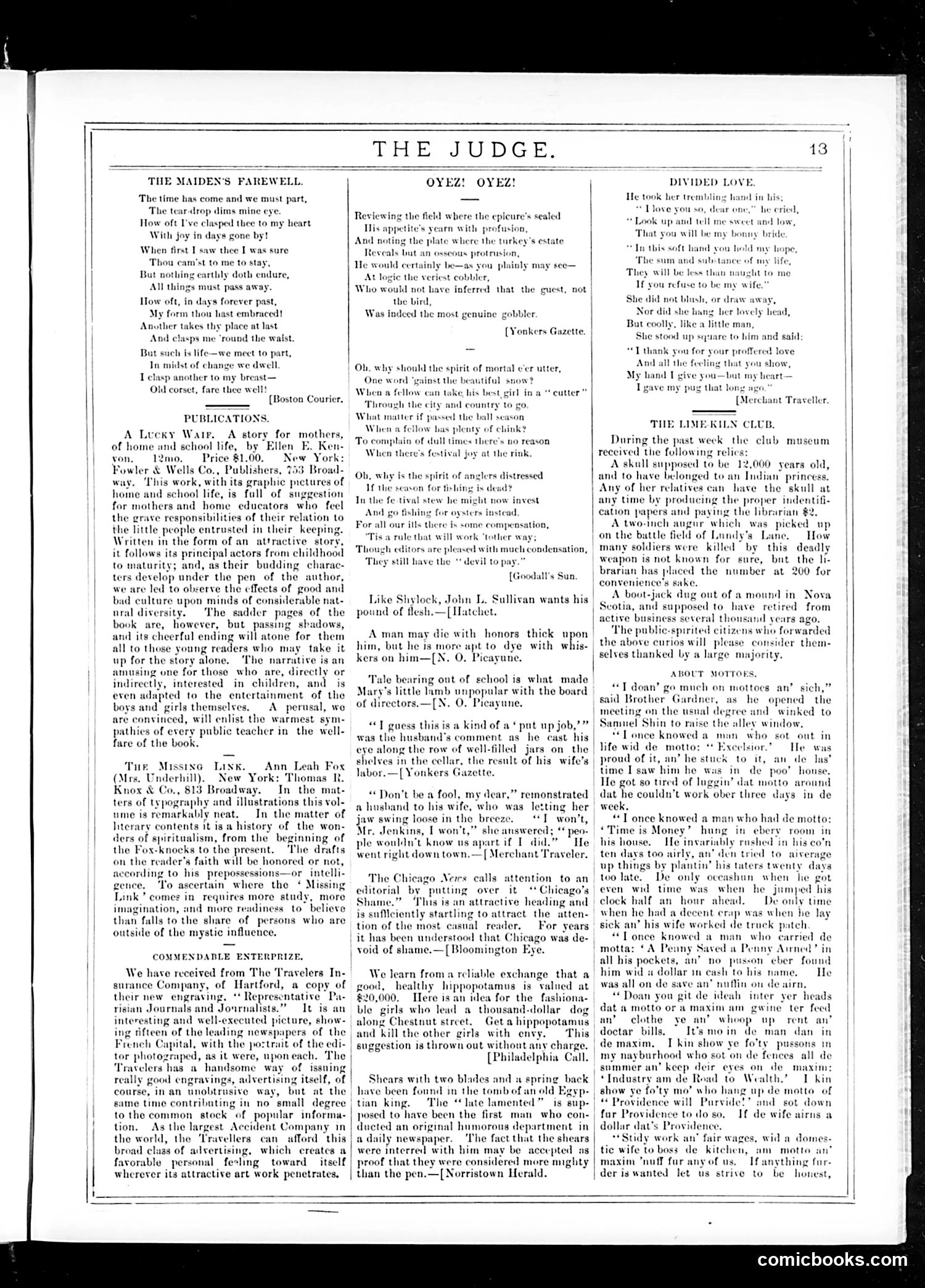 Judge — December 19, 1885 — page 13