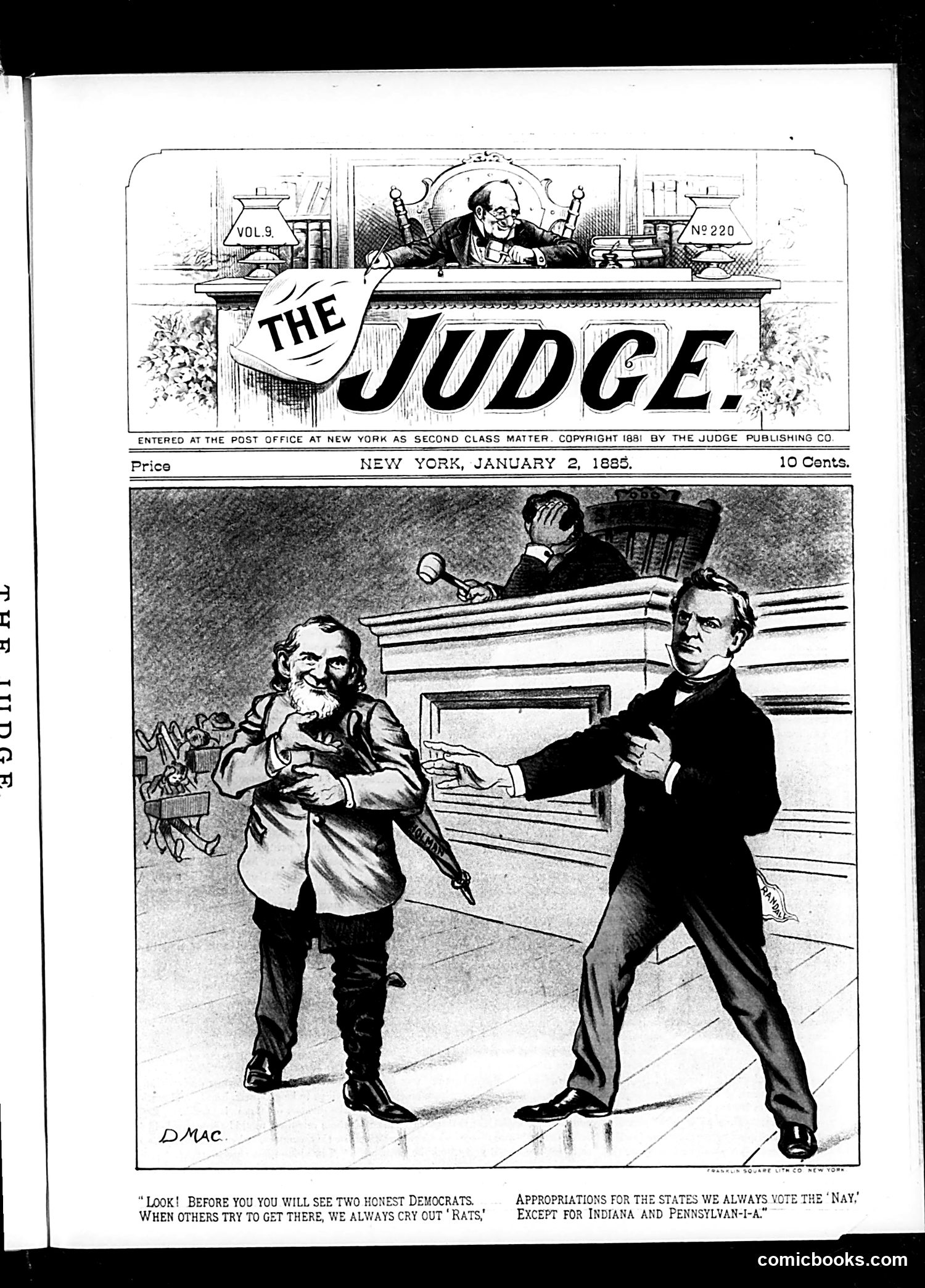 Judge — January 2, 1886 — page 1: Judge, 1886-01-02