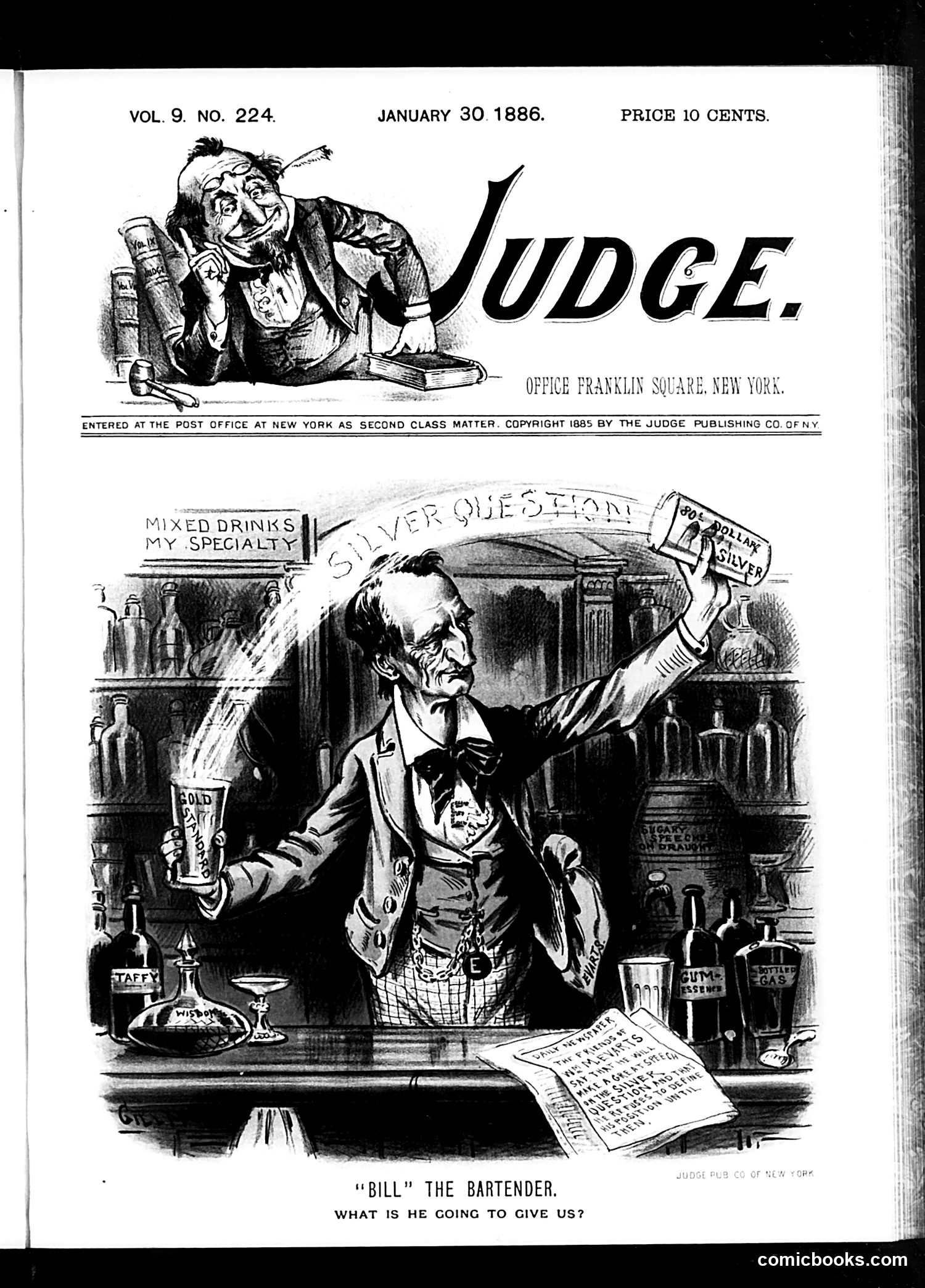 Judge — January 30, 1886 — page 1: Judge, 1886-01-30