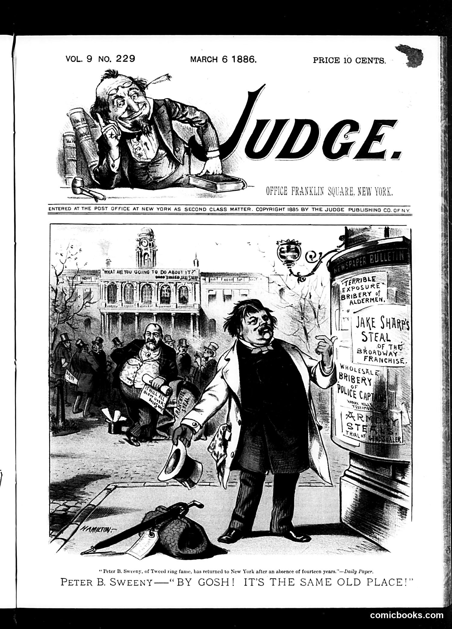Judge — March 6, 1886 — page 1: Judge, 1886-03-06