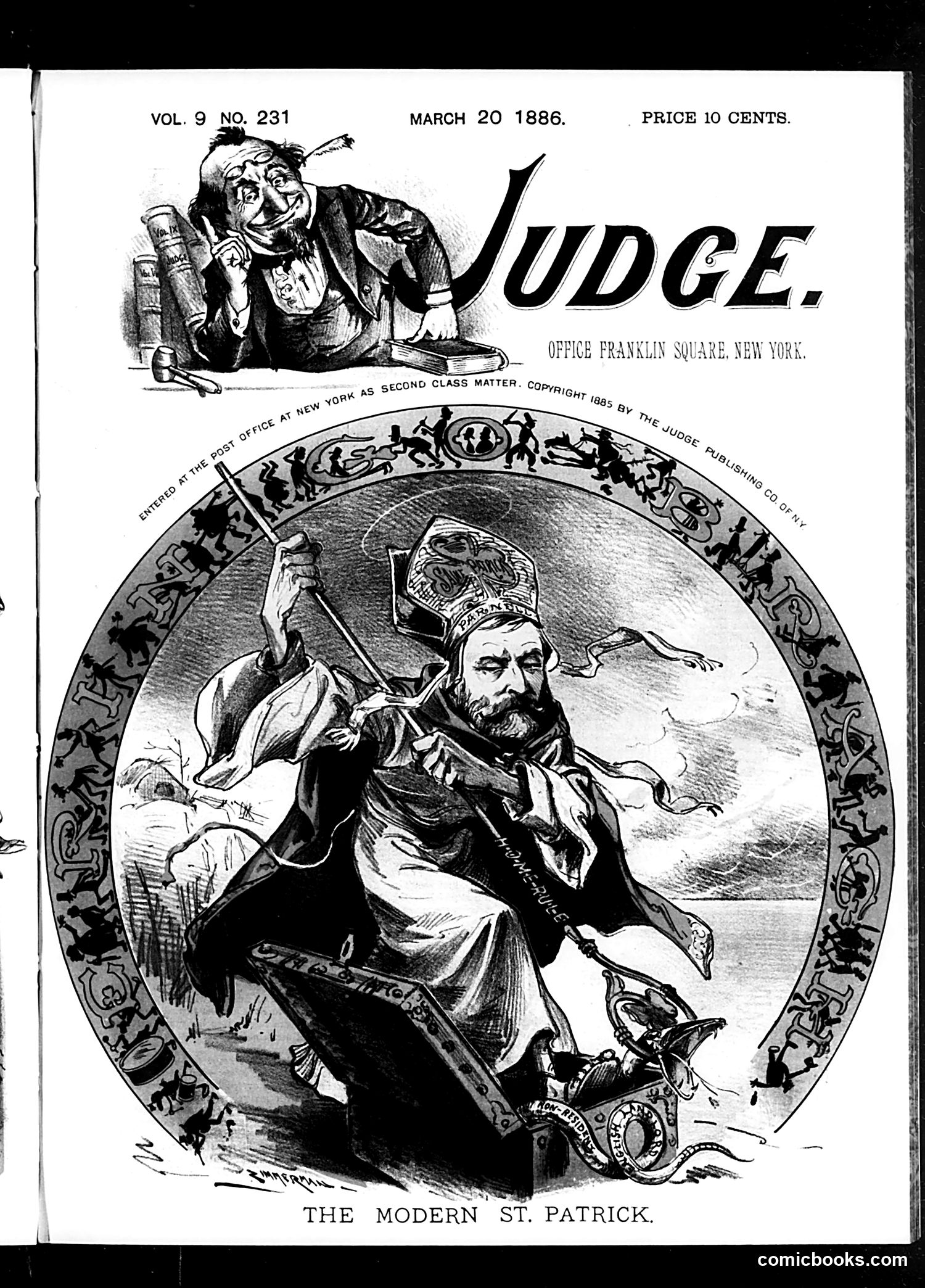 Judge — March 20, 1886 — page 1: Judge, 1886-03-20