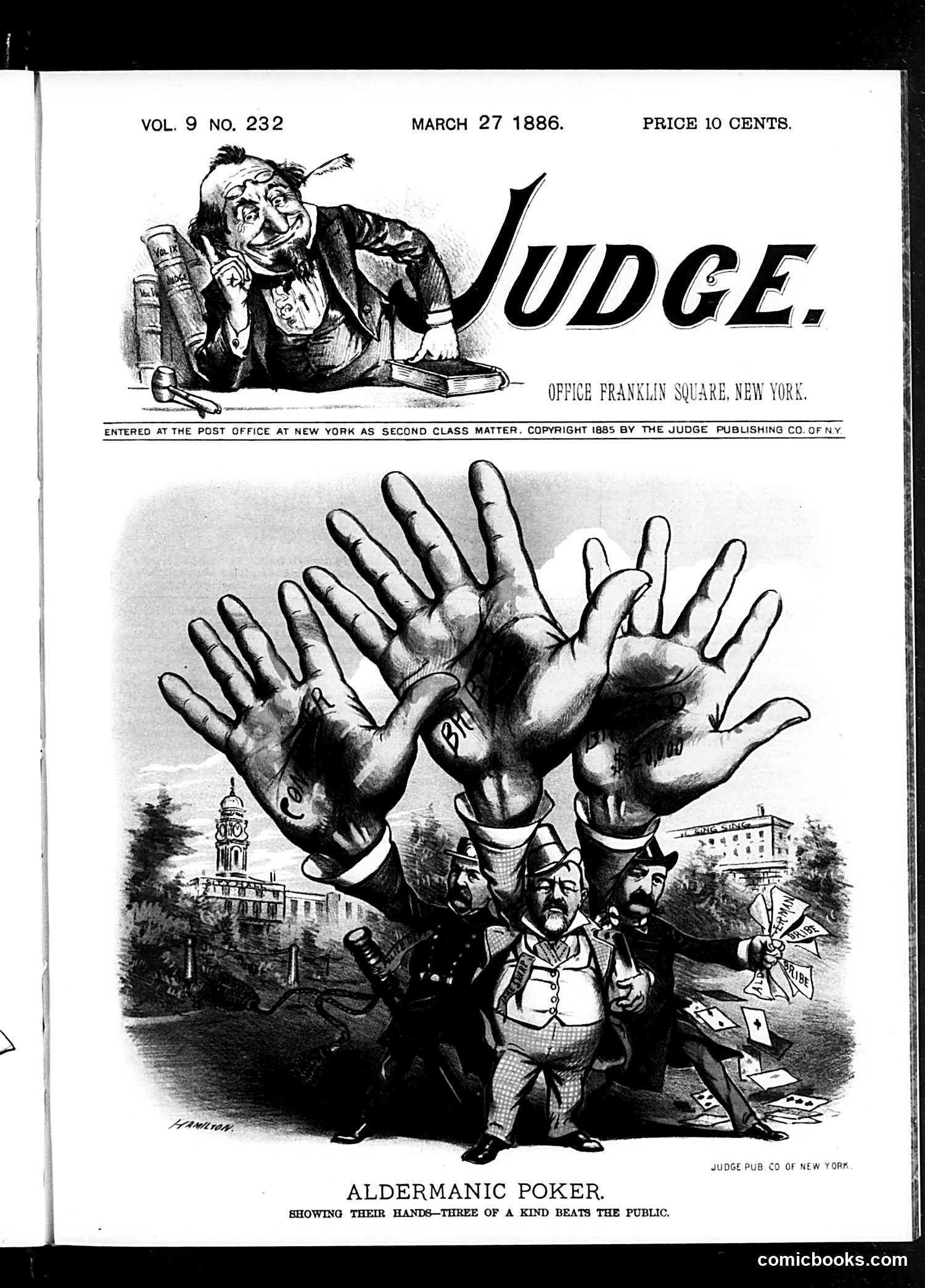Judge — March 27, 1886 — page 1: Judge, 1886-03-27