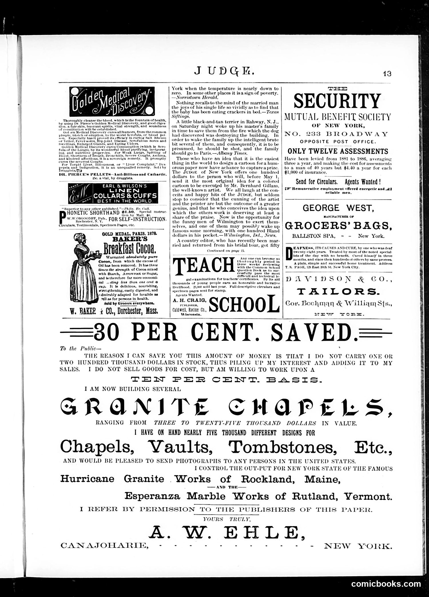 Judge — March 27, 1886 — page 13