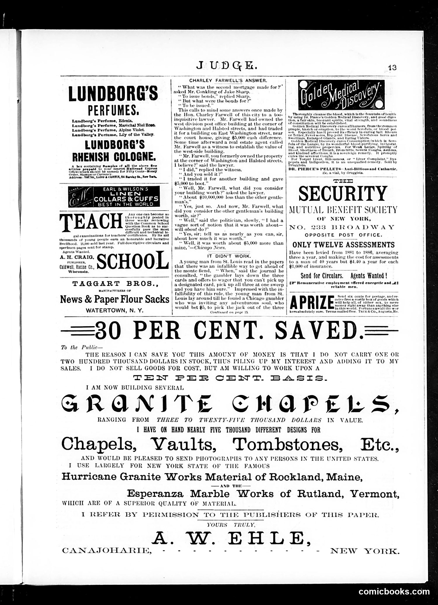 Judge — April 10, 1886 — page 13